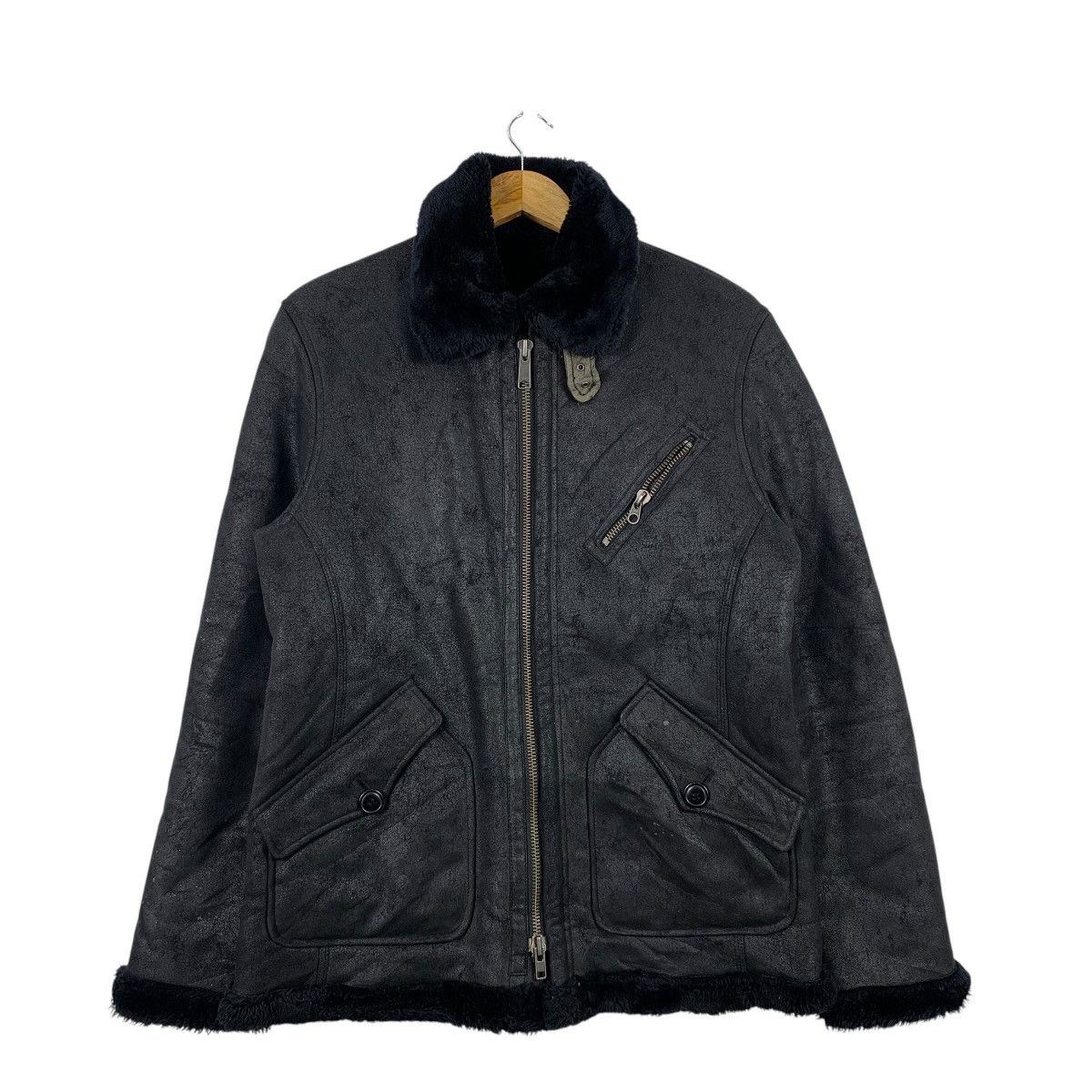 Genuine Leather × Japanese Brand × Takeo Kikuchi TAKEO KIKUCHI Japanese Brand Casualwear B-3 Leather Jacket Size US L / EU 52-54 / 3 - 1 Thumbnail