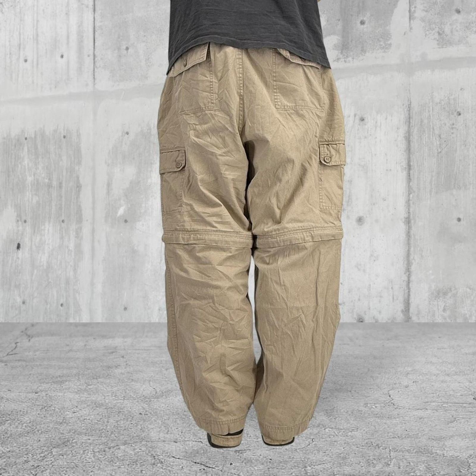 Cherokee Baggy y2k cherokee zip off cream cargo pants Size US 38 / EU 54 - 4 Thumbnail