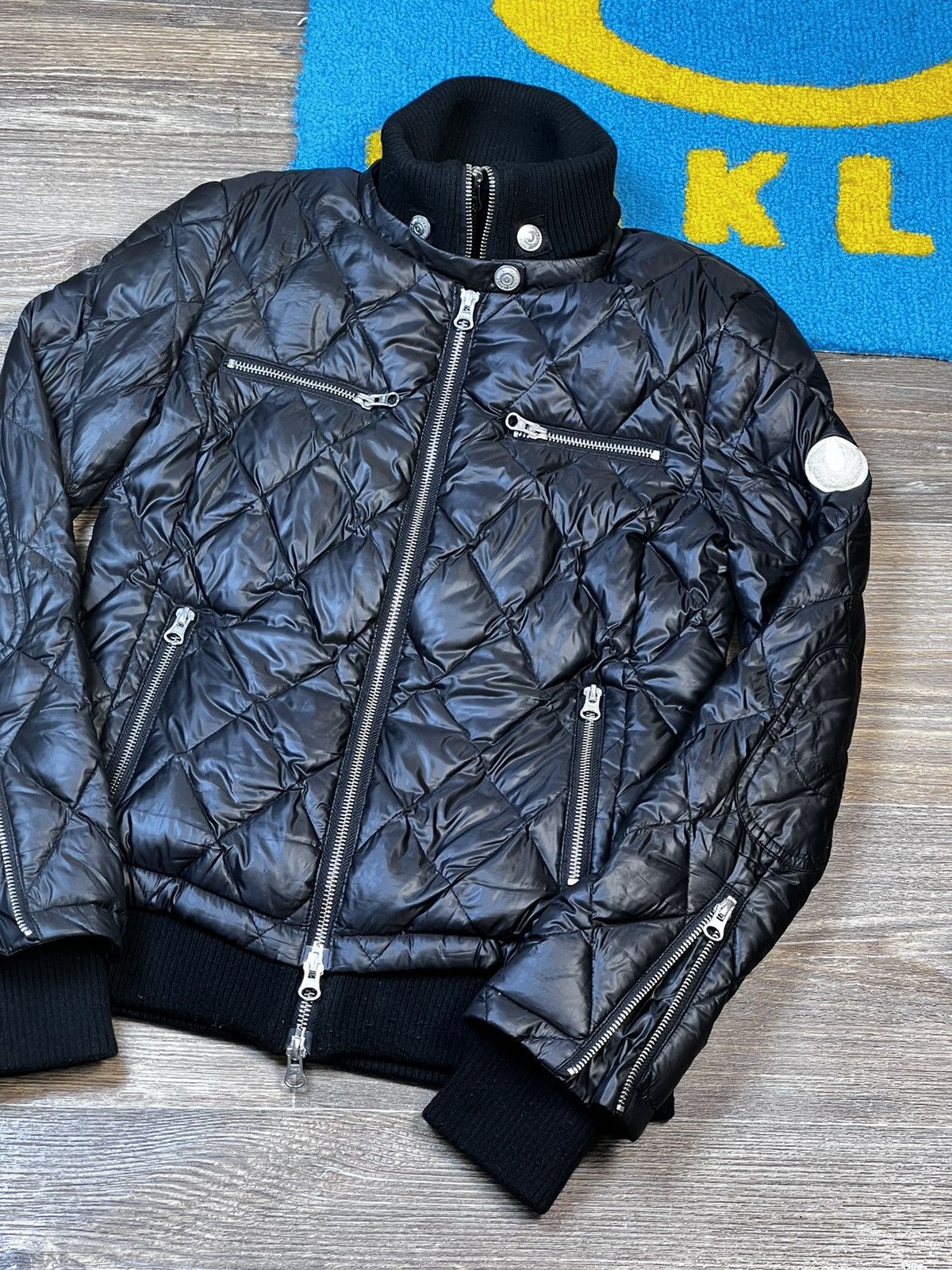 True Religion × Vintage True Religion Quilted Black Nylon Zipped Puffer Down Jacket Size XS / US 0-2 / IT 36-38 - 2 Thumbnail
