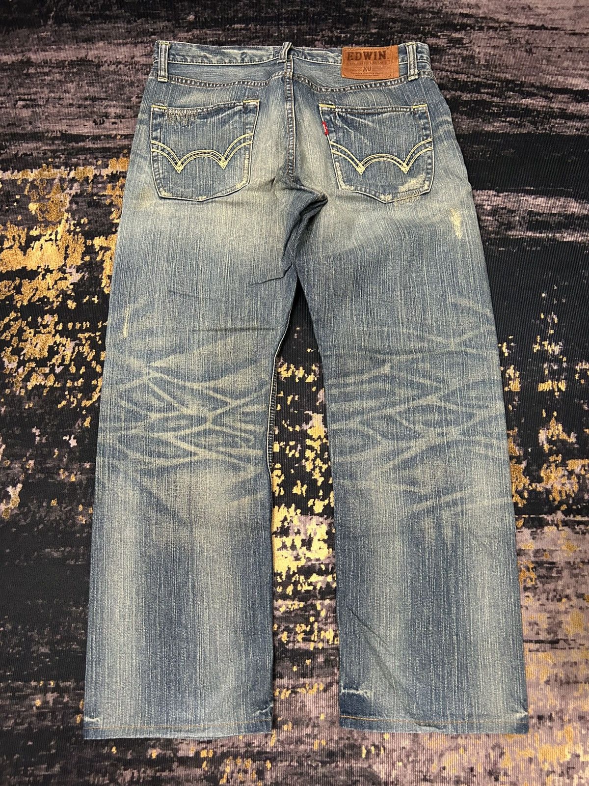 Edwin Vintage Edwin Japan Distressed Jeans Size US 36 / EU 52 - 5 Thumbnail
