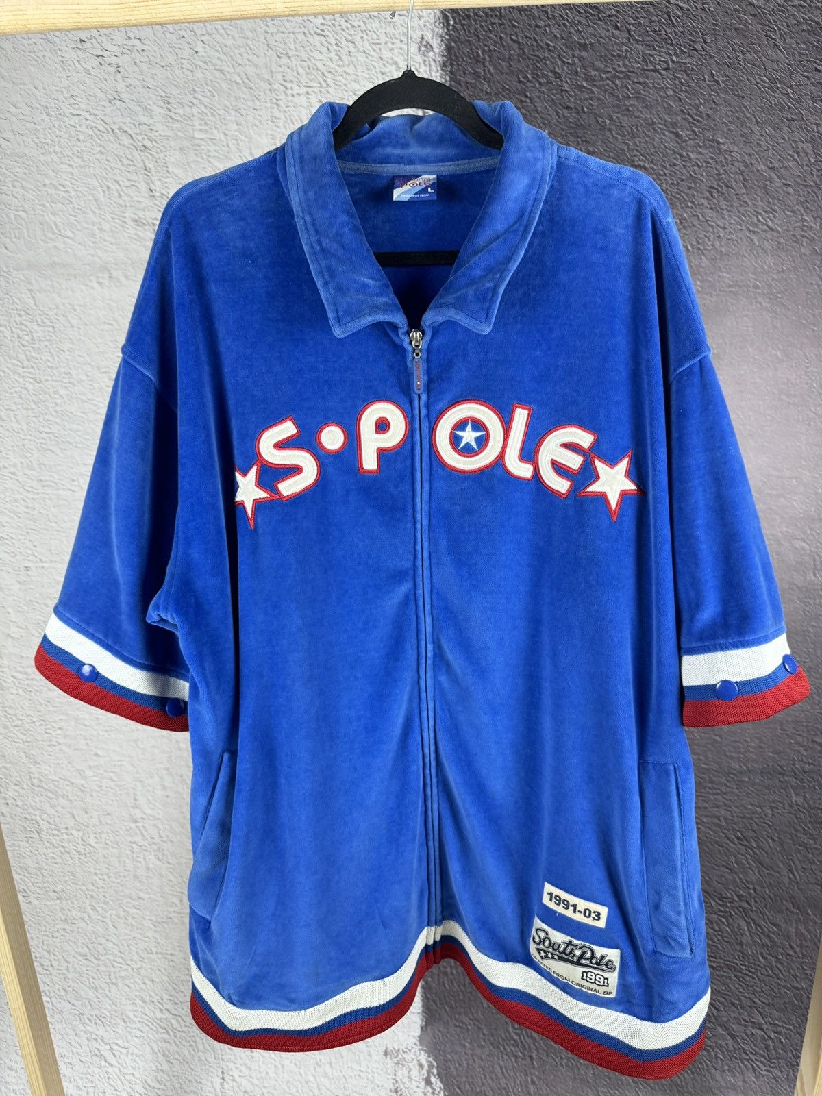 Southpole SouthPole vintage big logo basketball button sleeve jacket Size US L / EU 52-54 / 3 - 13 Thumbnail