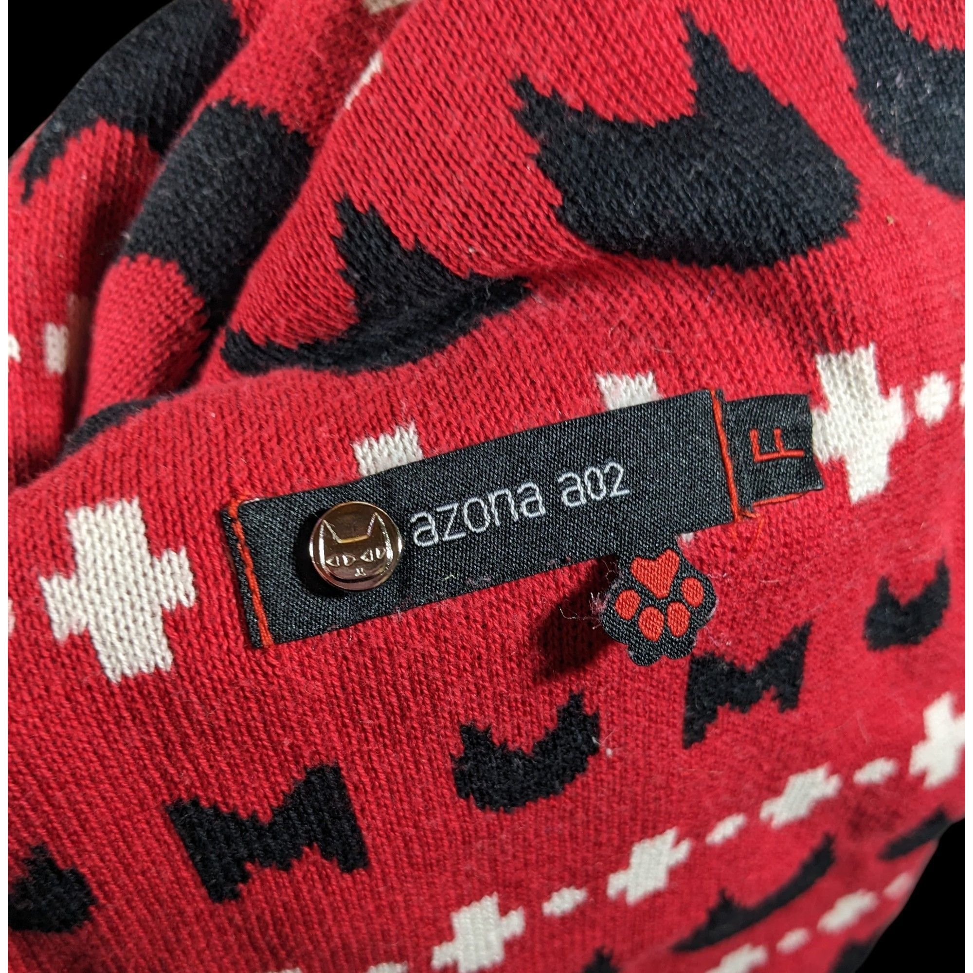 Other Azona A02 Black And Red Reversible Cat Scarf With Pockets Size ONE SIZE - 7 Thumbnail