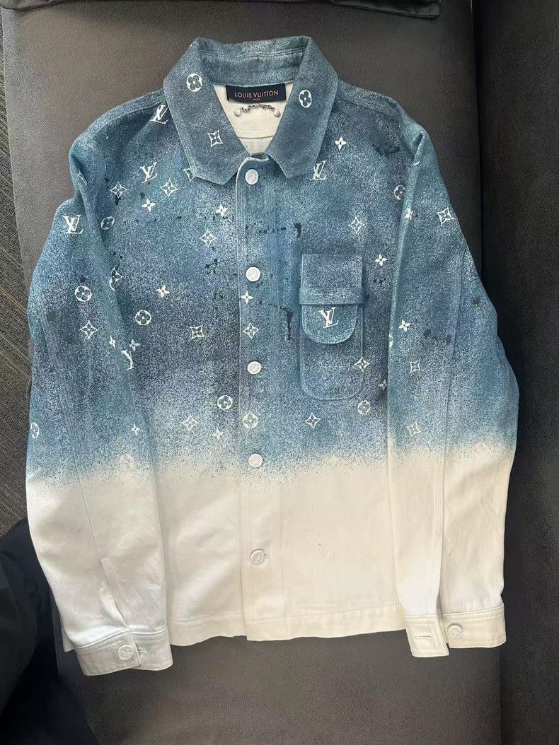 Louis Vuitton Louis Vuitton Starry sky gradient logo denim shirt jacket Size US S / EU 44-46 / 1 - 1 Thumbnail