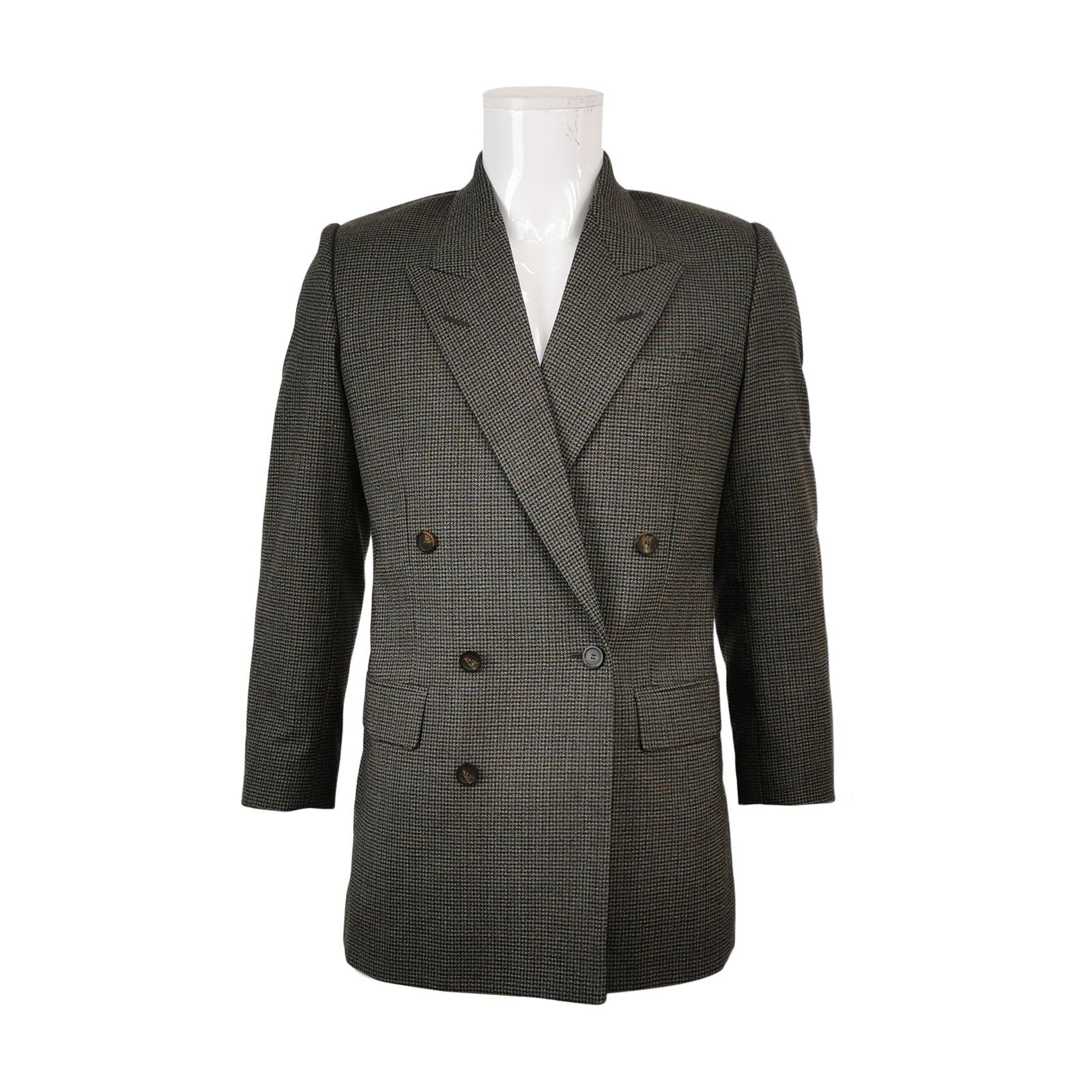 Balenciaga Balenciaga Wool Blend Lapel Long-Sleeve Coat 46 Size US S / EU 44-46 / 1 - 1 Thumbnail