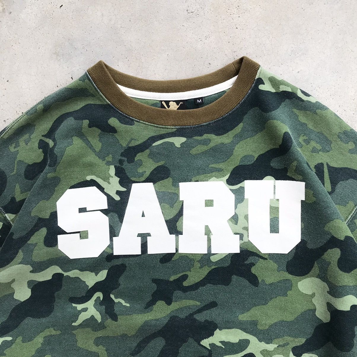 Hiroshi Fujiwara 2000's Santastic ! " APE SARU " Camouflage Crewneck Size US M / EU 48-50 / 2 - 3 Thumbnail