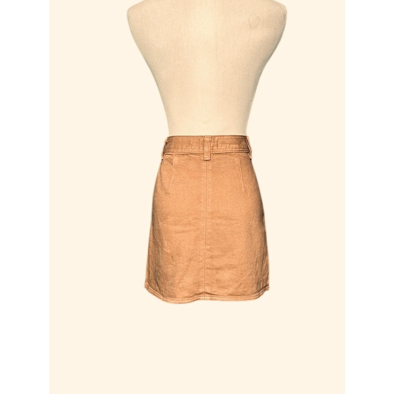 Aritzia Wilfred Free brown denim mini skirt size 0 Size 25" / US 0 / IT 36 - 9 Thumbnail