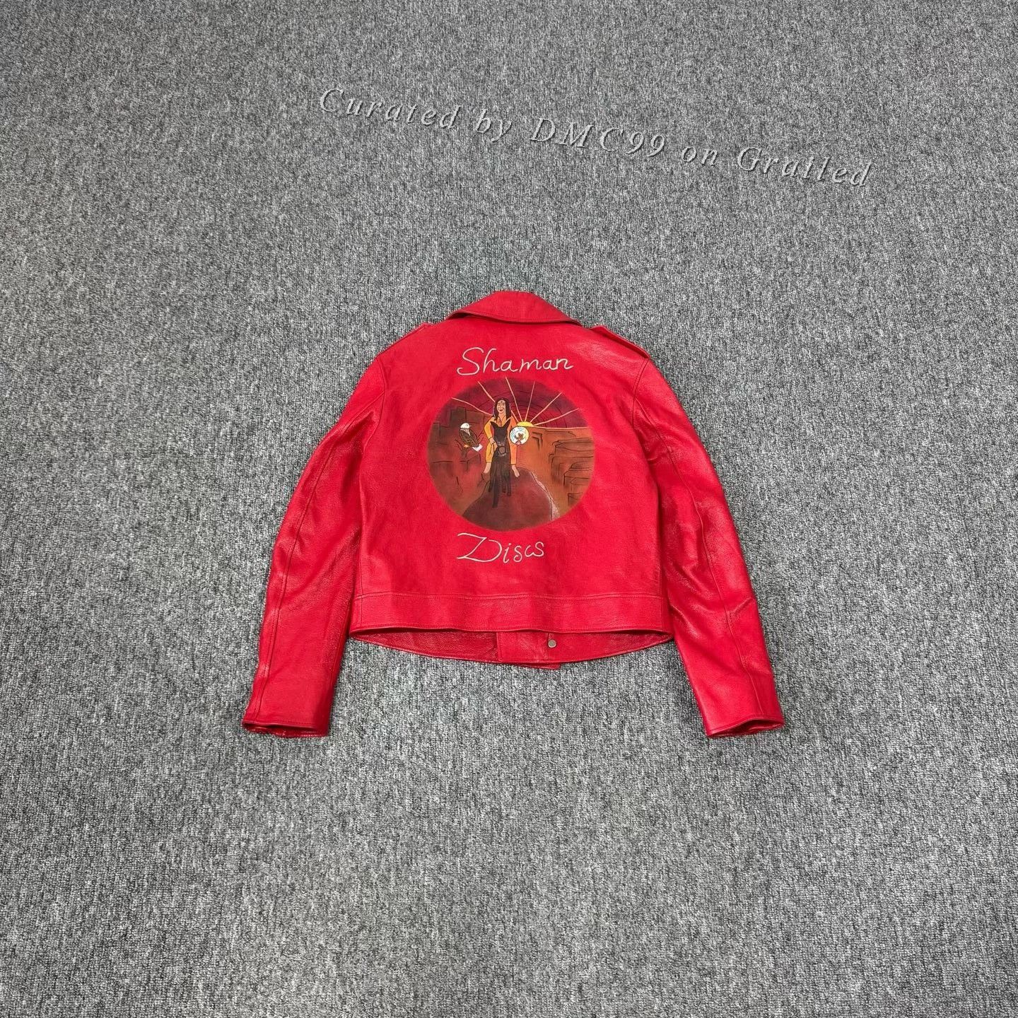 Dior Dior Runway Red Zip Biker Leather Jacket Size XS / US 0-2 / IT 36-38 - 1 Thumbnail