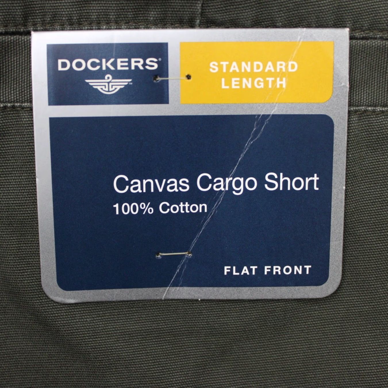 Dockers DOCKERS Chino Shorts Cargo Flat Front 9.5" Inseam GreenMens 44 Cotton Canvas Pockets Size US 44 / EU 60 - 7 Thumbnail