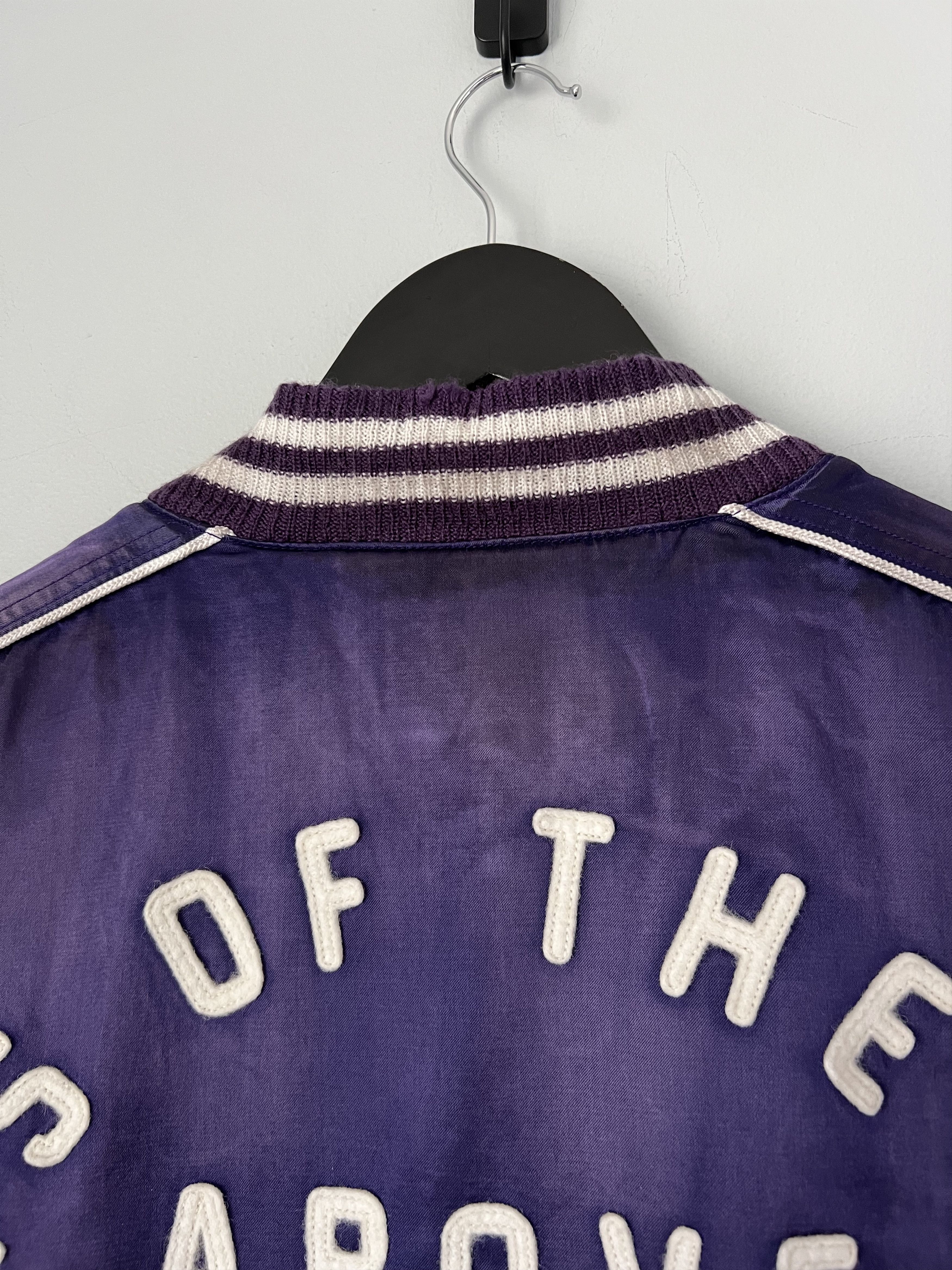 Saint Michael Saint Michael Satin Stadium Jacket in Purple Size US M / EU 48-50 / 2 - 2 Thumbnail