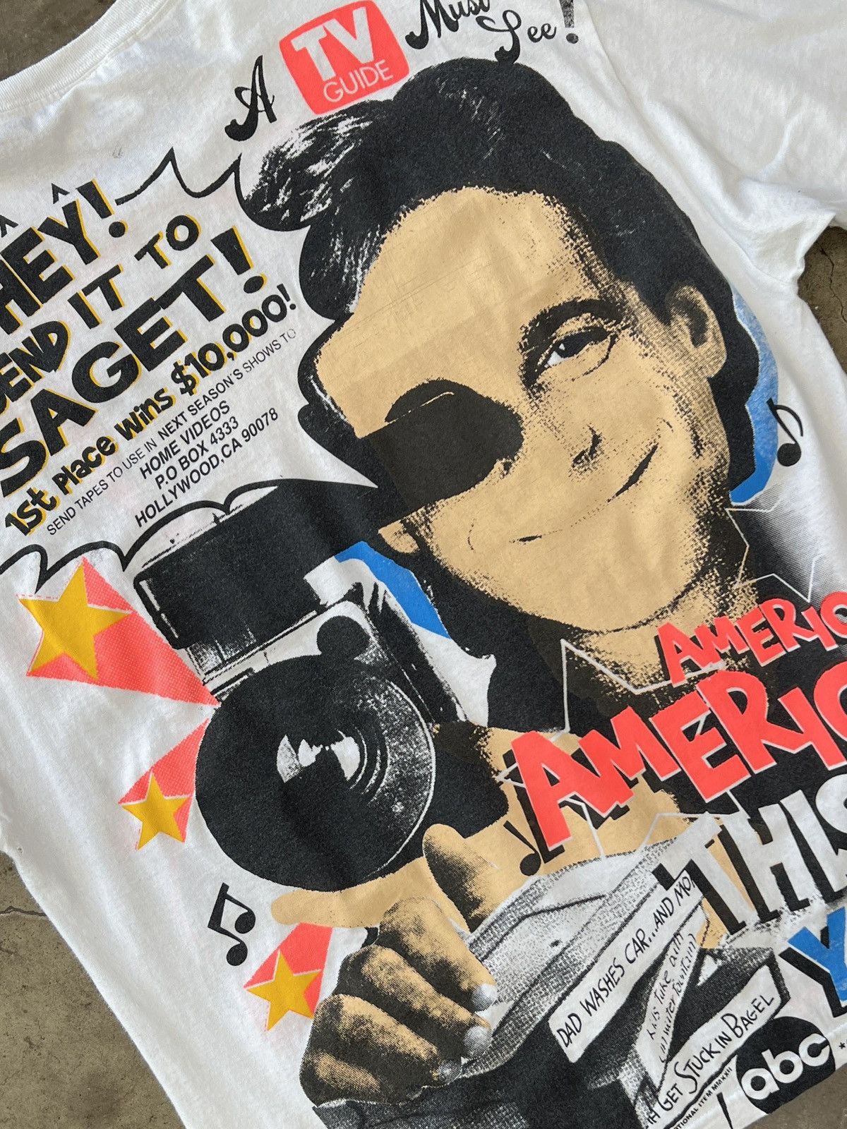 Vintage backstock AOP Boot ‘22 Funniest Videos Bob Saget Tee XXL Size US XXL / EU 58 / 5 - 4 Thumbnail