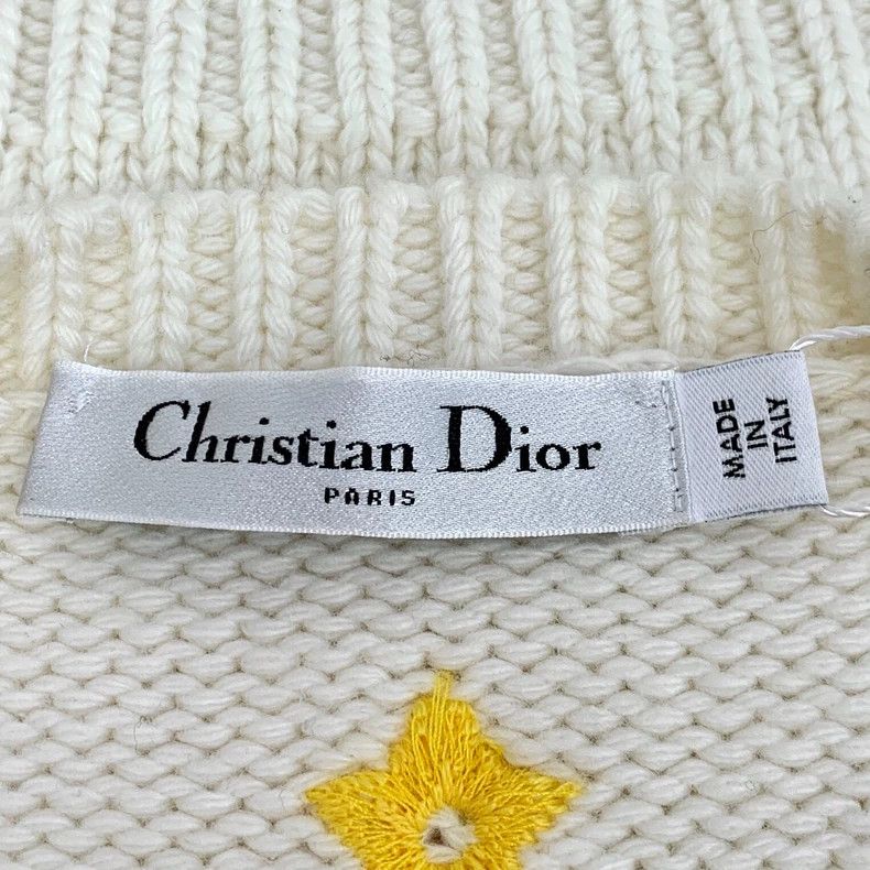 Dior Dior 22 Tanabata Series Beige Crab Inlaid Wool Round Neck Size XS / US 0-2 / IT 36-38 - 6 Thumbnail
