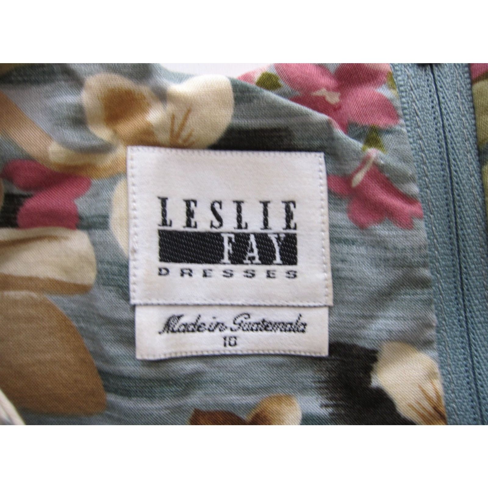 Vintage VINTAGE Leslie Fay Rayon Blue Green Pink Floral Hawaiian Long Maxi Tank Dress 10 Size L / US 10 / IT 46 - 4 Thumbnail