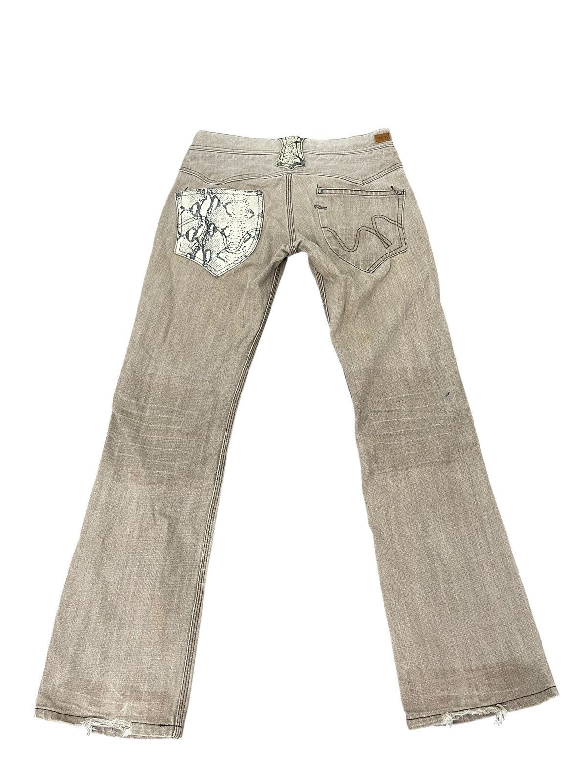 Japanese Brand Slim Jeans Nicole Club Python Gothic 1🟦8 Size US 29 - 2 Thumbnail