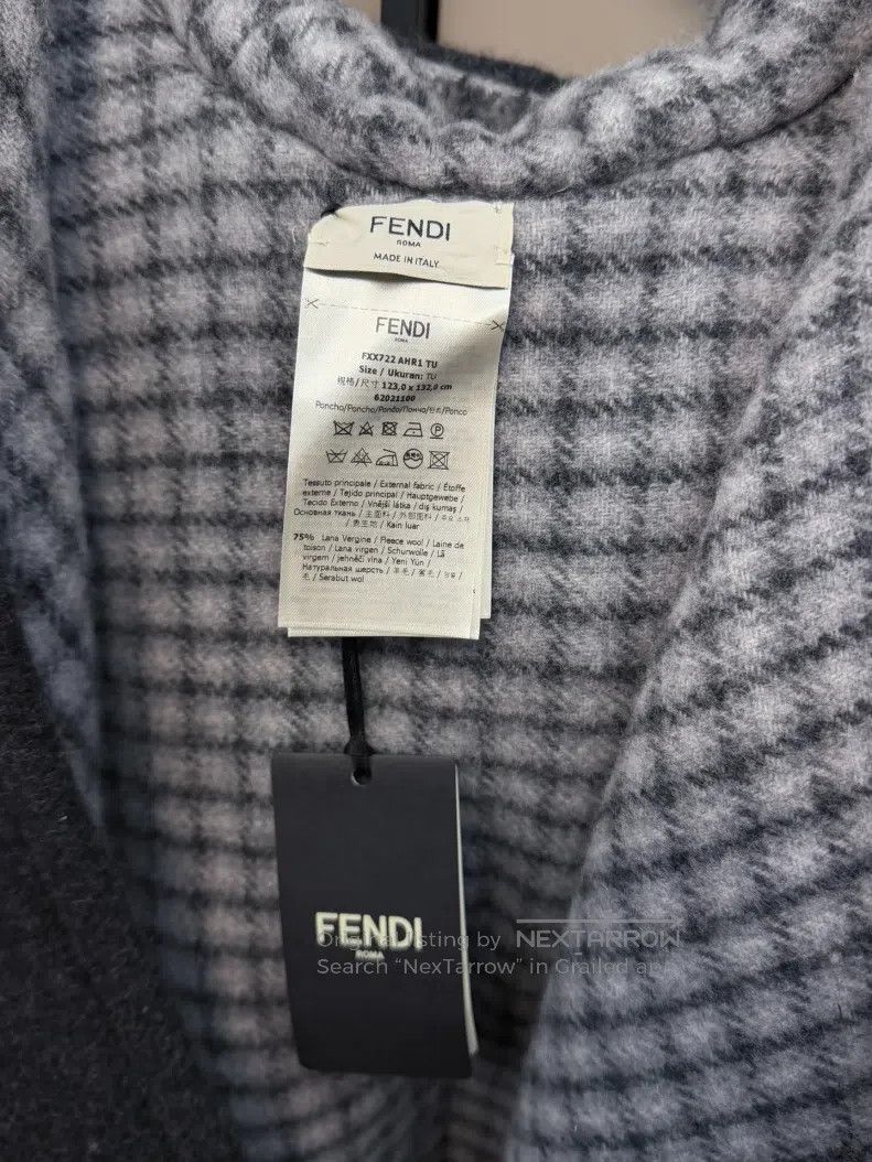 Fendi Fendi Wool Lettering Big Logo Hooded Cloak Size M / US 6-8 / IT 42-44 - 5 Thumbnail