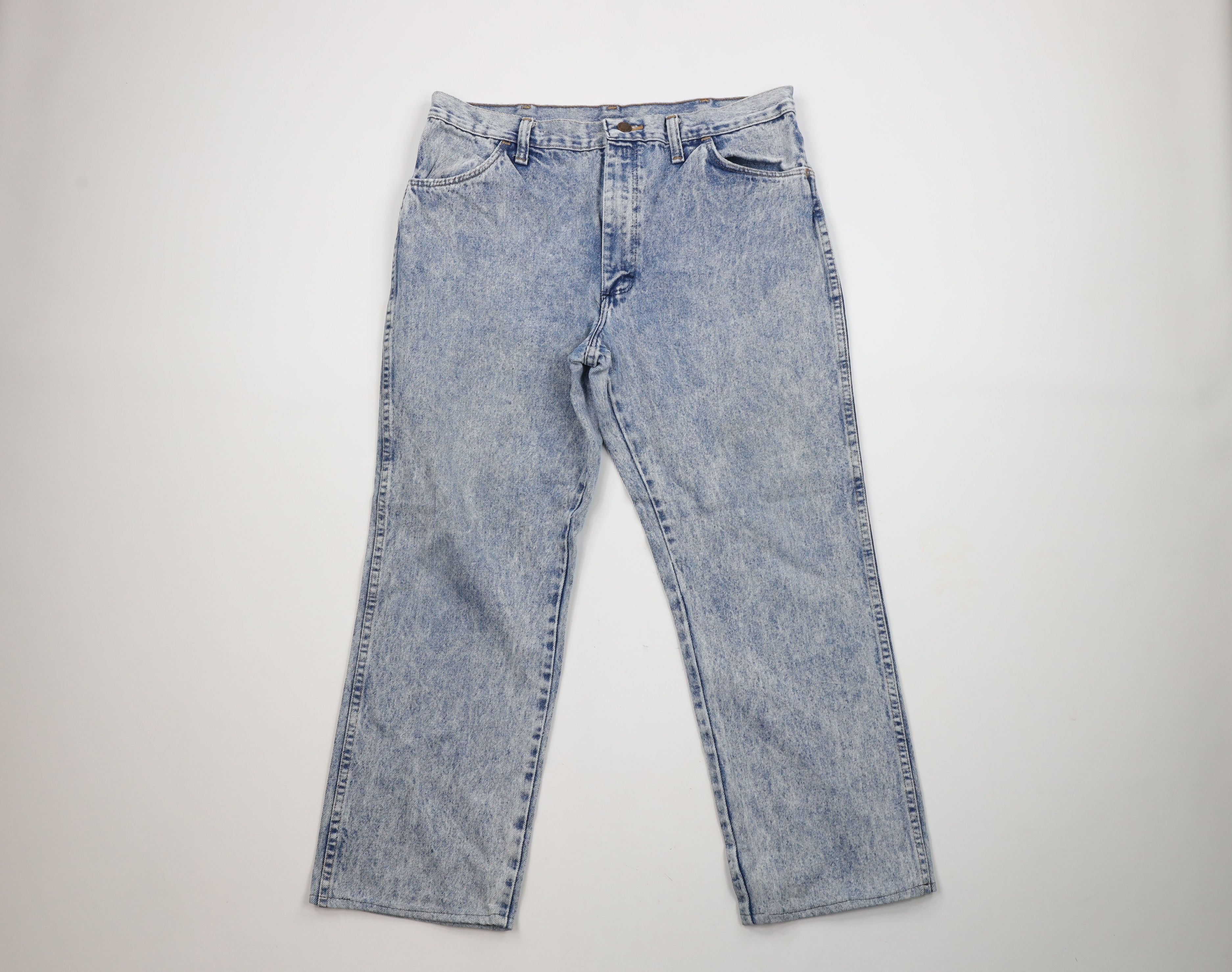 Vintage 90s Streetwear Acid Wash Denim Jeans Blue USA