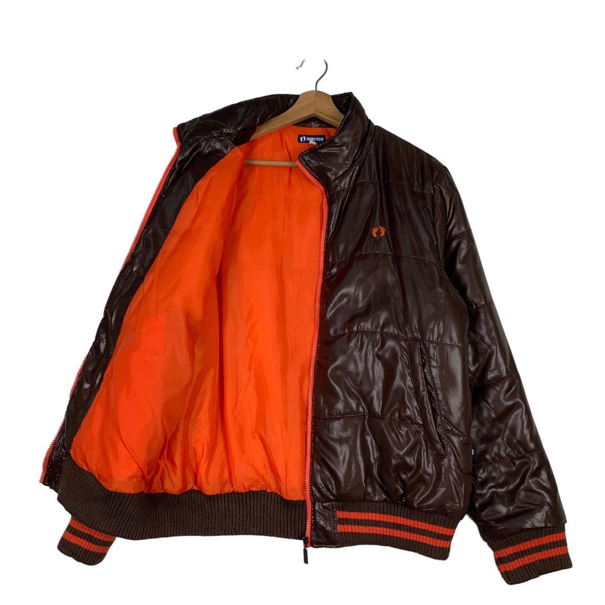 Hang Ten HANG TEN Brown Puffer Jacket #0581-C27 Size US L / EU 52-54 / 3 - 9 Thumbnail