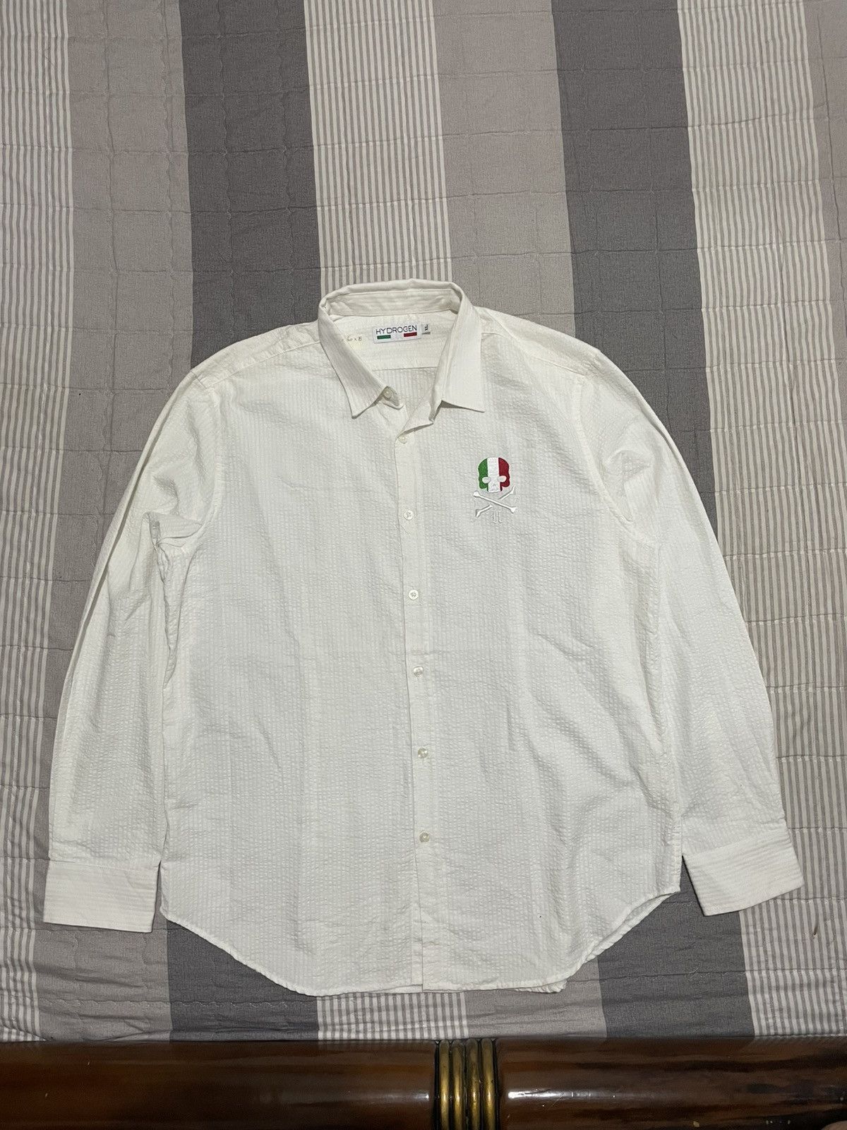 HYDROGEN Y2k crazy skull italy hydrogen shirt Size US XL / EU 56 / 4 - 1 Thumbnail