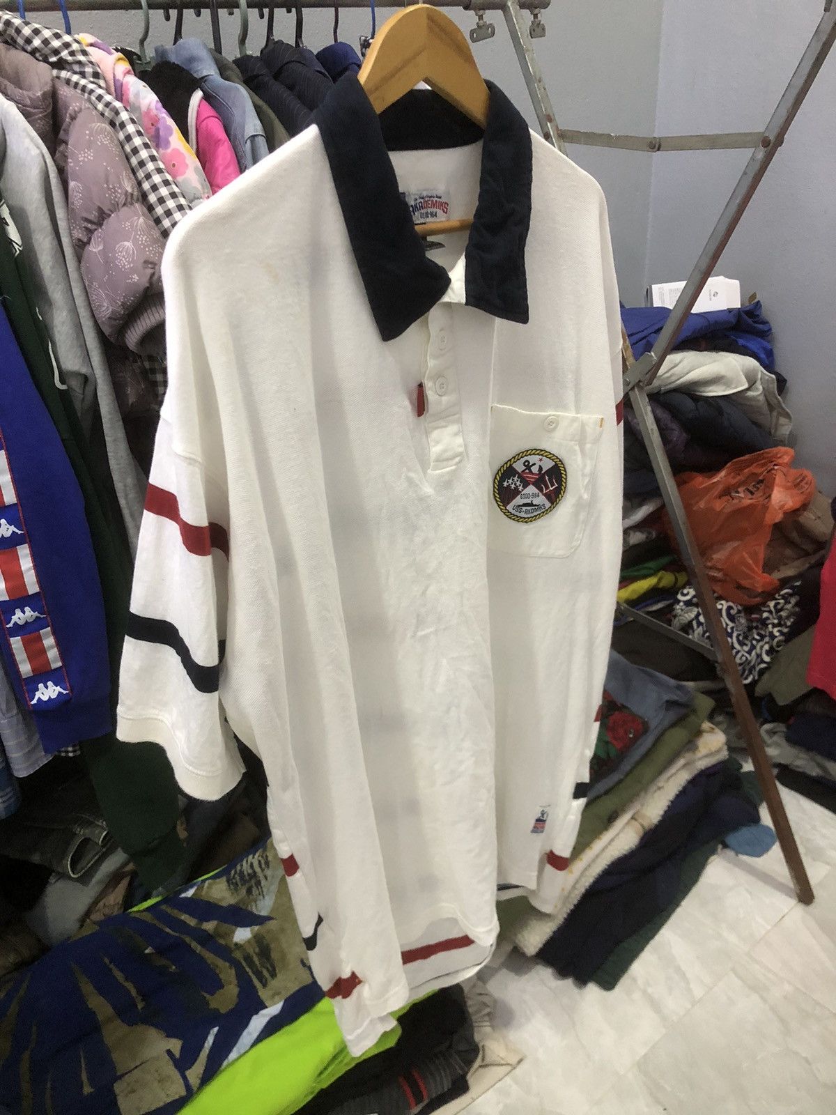 Akademiks Vintage Akademiks Naval Rugby Polo (USS 0100-964) Size US XL / EU 56 / 4 - 3 Thumbnail