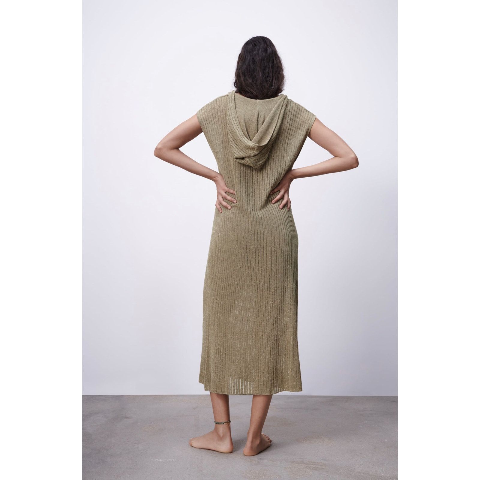 Zara ZARA METALLIC THREAD KNIT TUNIC Size S / US 4 / IT 40 - 6 Thumbnail