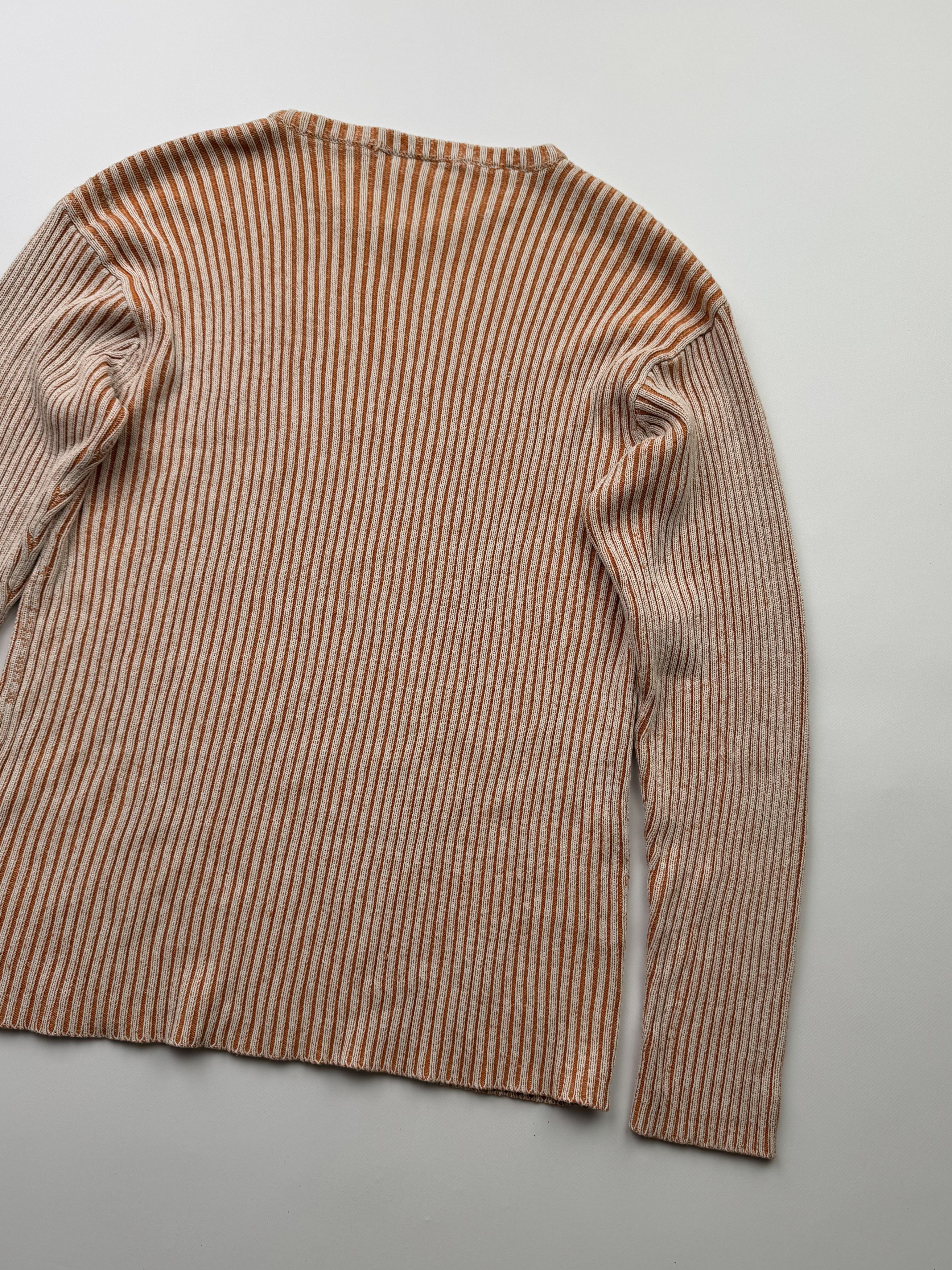 Japanese Brand Vintage Ribbed Cotton Sweater B401(V241)E2 Size US S / EU 44-46 / 1 - 7 Thumbnail