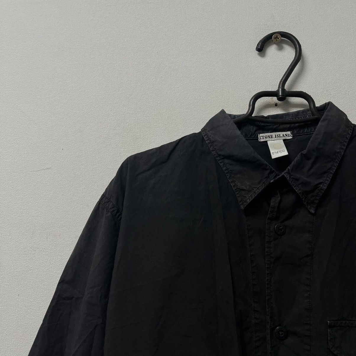 Stone Island Vintage Stone Island Black Shirt Rare Size US L / EU 52-54 / 3 - 3 Thumbnail