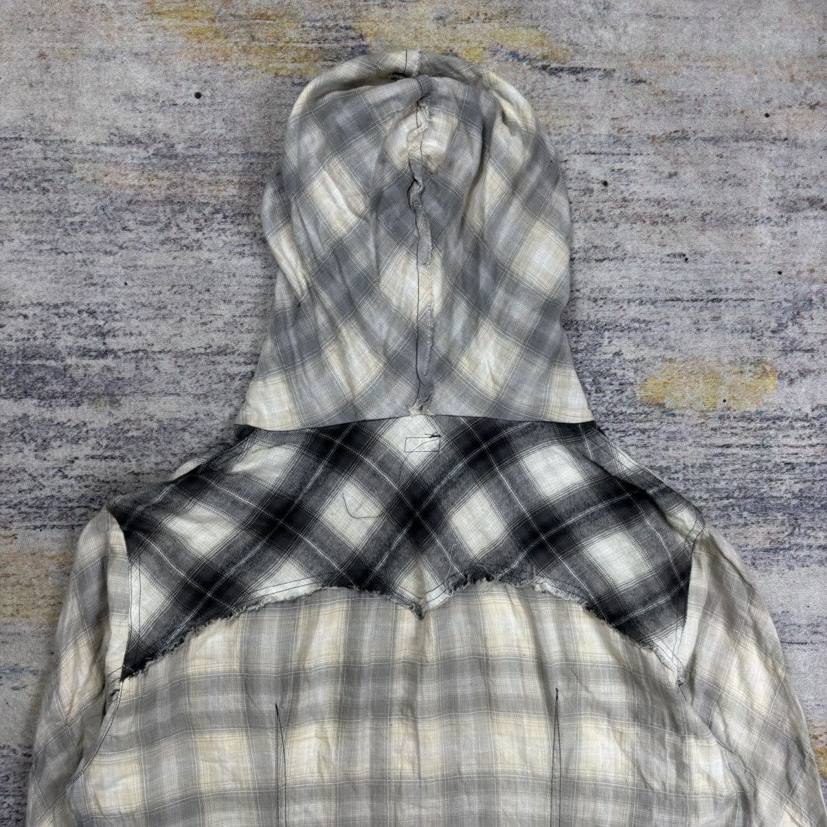 Le Grande Bleu (L.G.B.) Le grande bleu shadow plaid hooded shirt raw cut Size US M / EU 48-50 / 2 - 7 Thumbnail