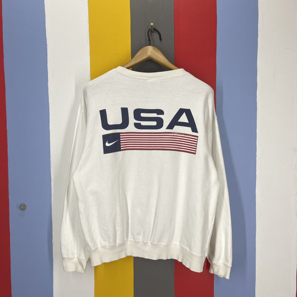 Nike 90s Vintage NIKE USA Crew Neck Sweatshirt #2035/14 Size US L / EU 52-54 / 3 - 1 Thumbnail