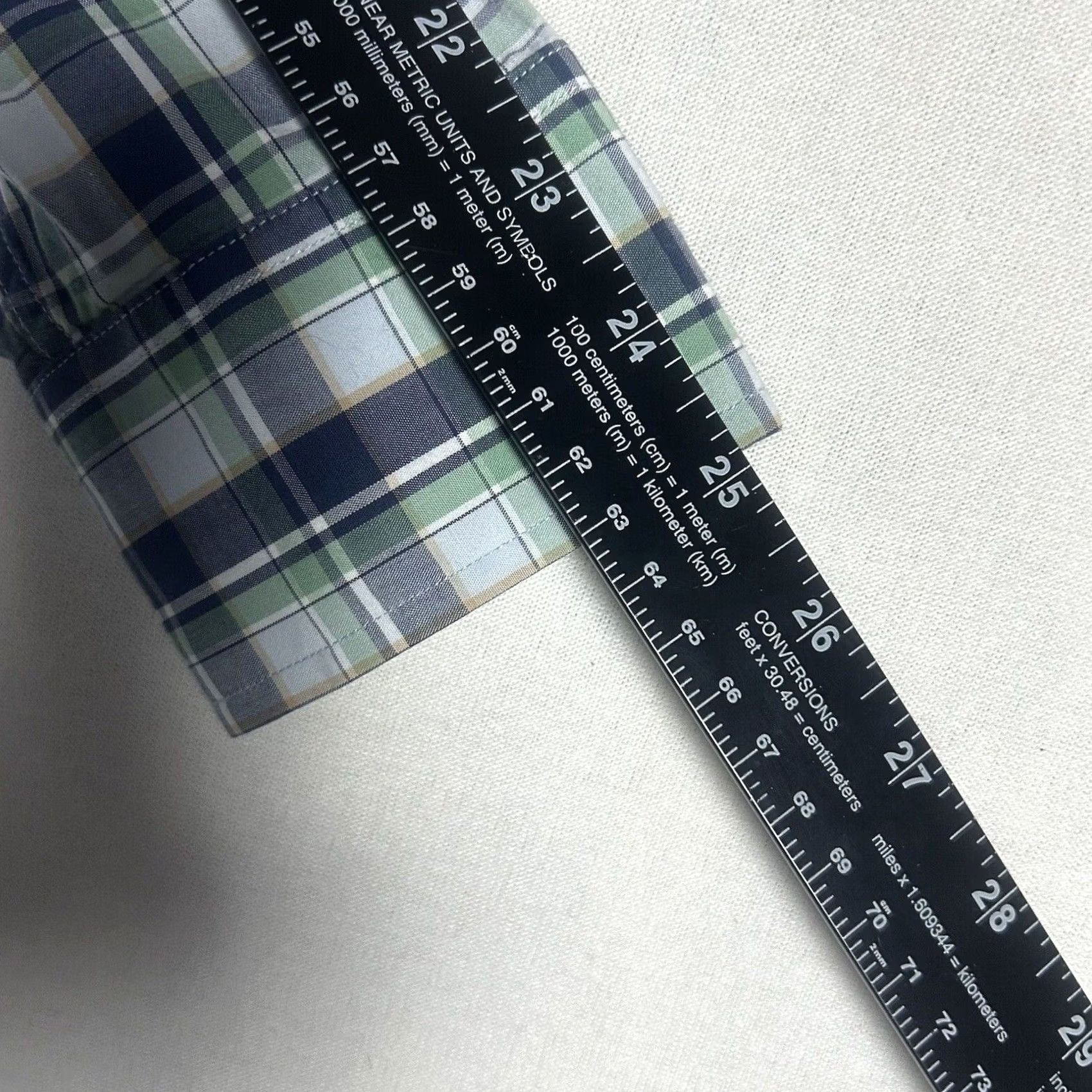 Banana Republic Banana Republic Shirt Mens S Small Button Up Plaid Green Blue Slim Fit Cotton 100% Button-Up Long Sleeve Pocket Casual Workwear Size US S / EU 44-46 / 1 - 7 Thumbnail
