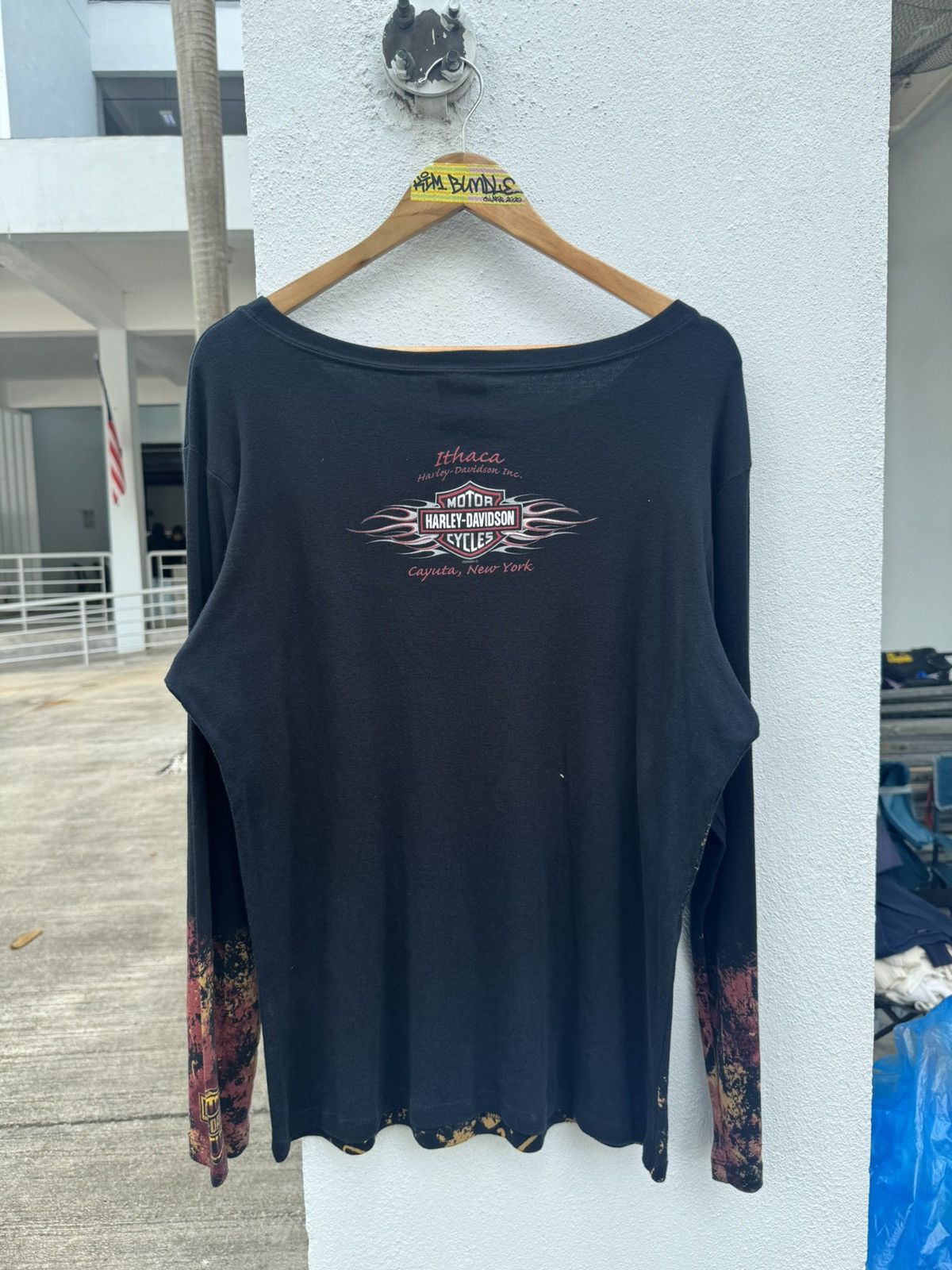 Harley Davidson × Vintage Vintage 90s Harley Davidson L/S Tee Size US L / EU 52-54 / 3 - 2 Thumbnail