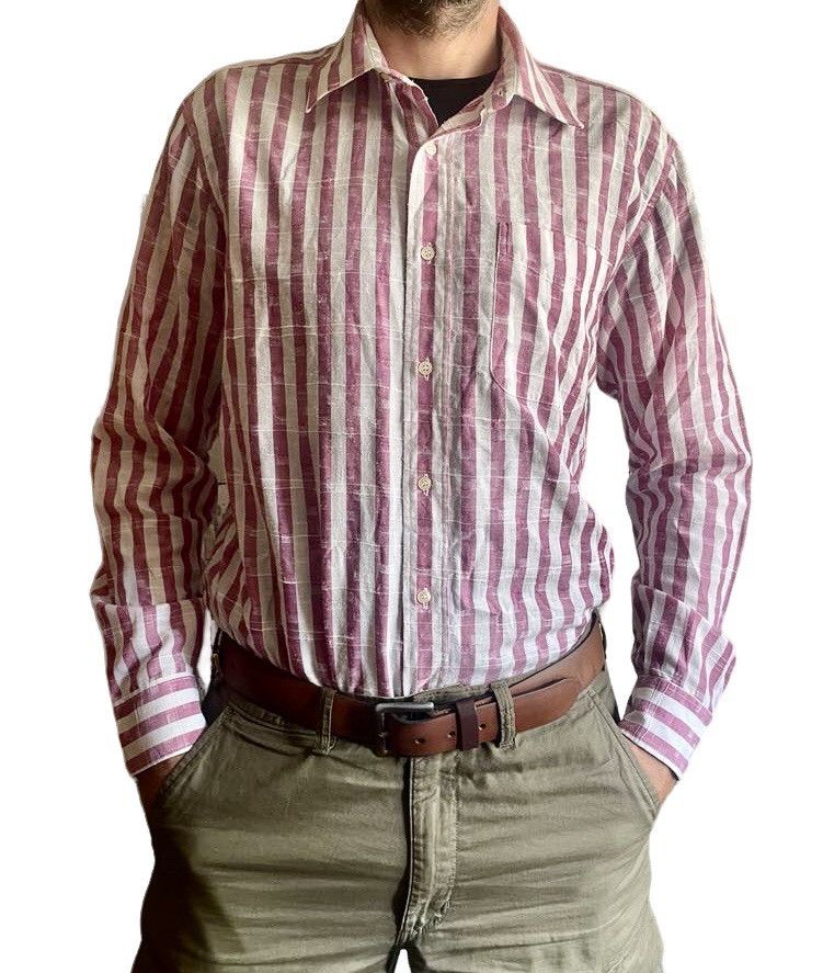 Burberry × Vintage Burberry’s London Pink Striped Mens Shirt Size 41 / 16 Size US L / EU 52-54 / 3 - 2 Thumbnail
