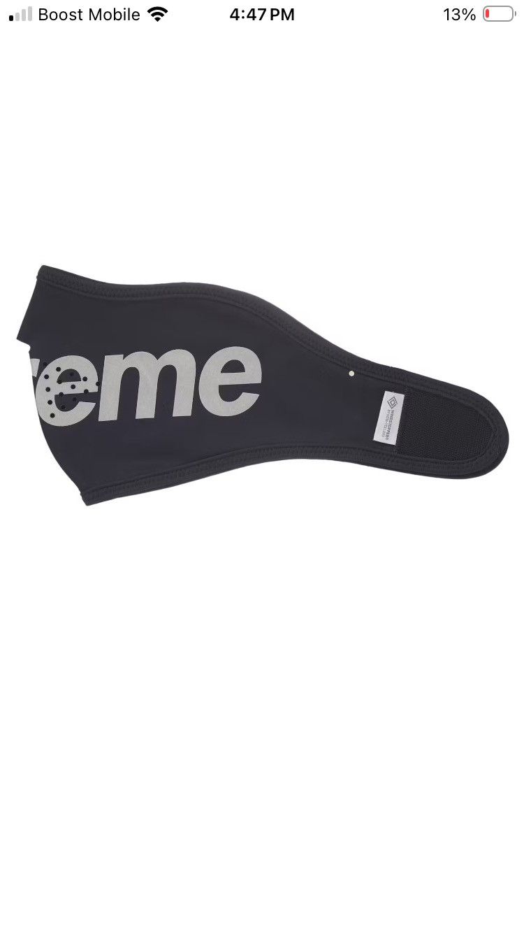 Supreme Supreme WINDSTOPPER Facemask Black Size ONE SIZE - 3 Thumbnail
