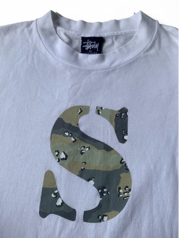 Stussy Vintage Stussy camo logo tshirt Size US M / EU 48-50 / 2 - 5 Thumbnail