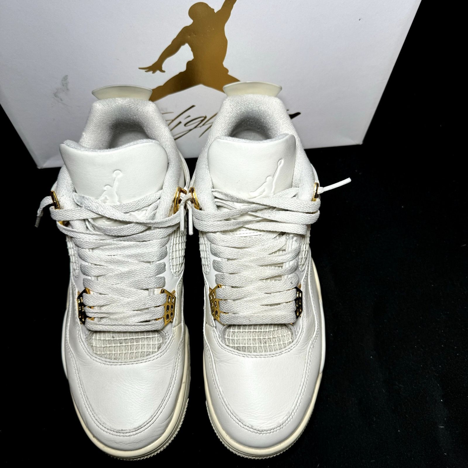 Jordan Brand × Nike Air Jordan 4 Retro Metallic Gold Women's Shoes - Size 9.5 Size US 9.5 / IT 39.5 - 4 Thumbnail