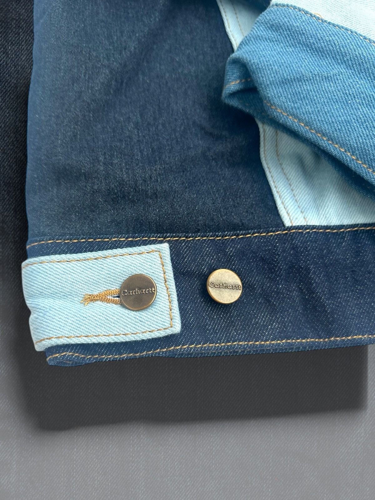 Carhartt Detroit-Style Reworked Carhartt Denim Jacket – One of a Kind Size US M / EU 48-50 / 2 - 10 Thumbnail