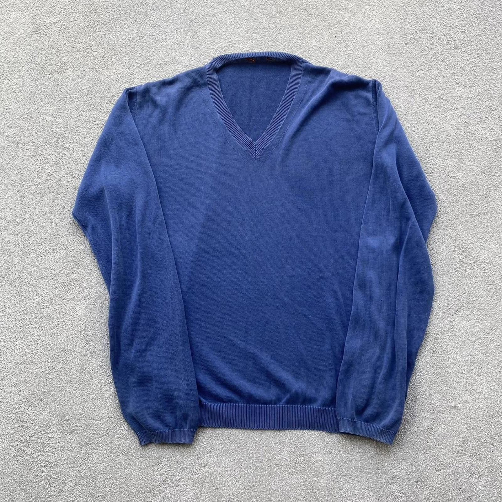 Prada Vintage Prada V Neck Sweat Sweatshirt Jumper Size US M / EU 48-50 / 2 - 1 Thumbnail