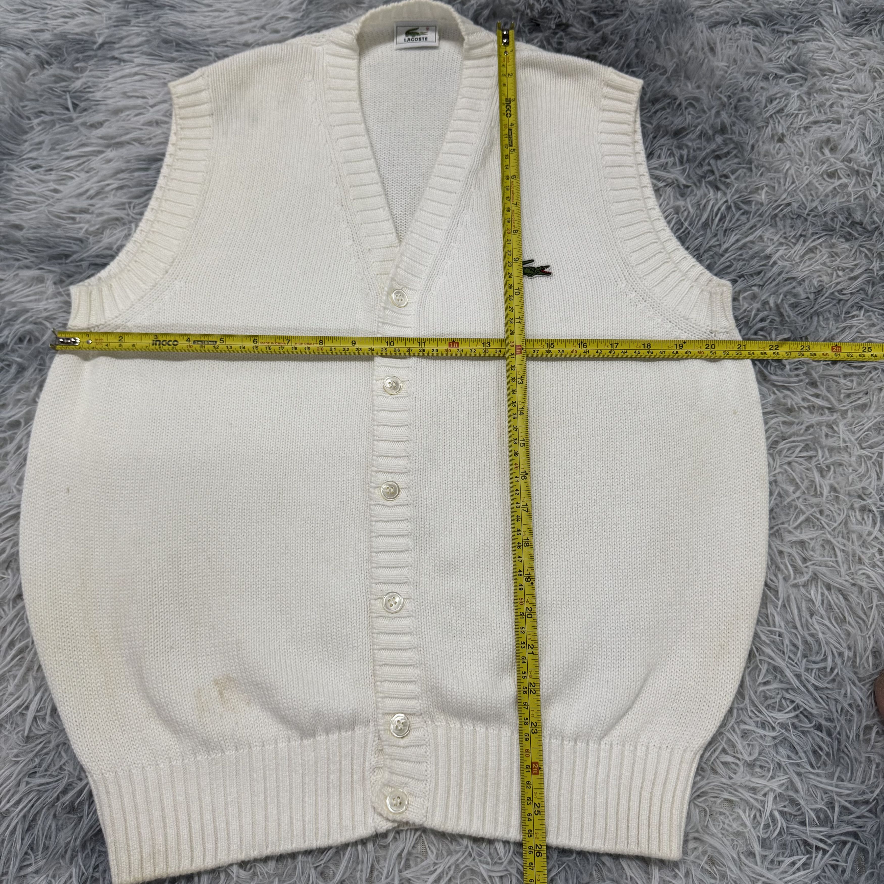 Lacoste Vintage Lacoste Knit Vest Sleeve Less Streetwear Size US L / EU 52-54 / 3 - 8 Thumbnail
