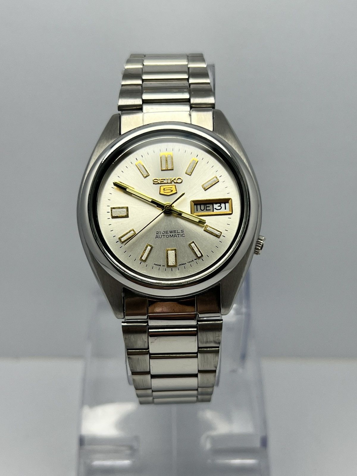 Seiko Seiko 5 Automatic Vintage Wrist Watch Day/Date Japan Size 36 - 1 Thumbnail