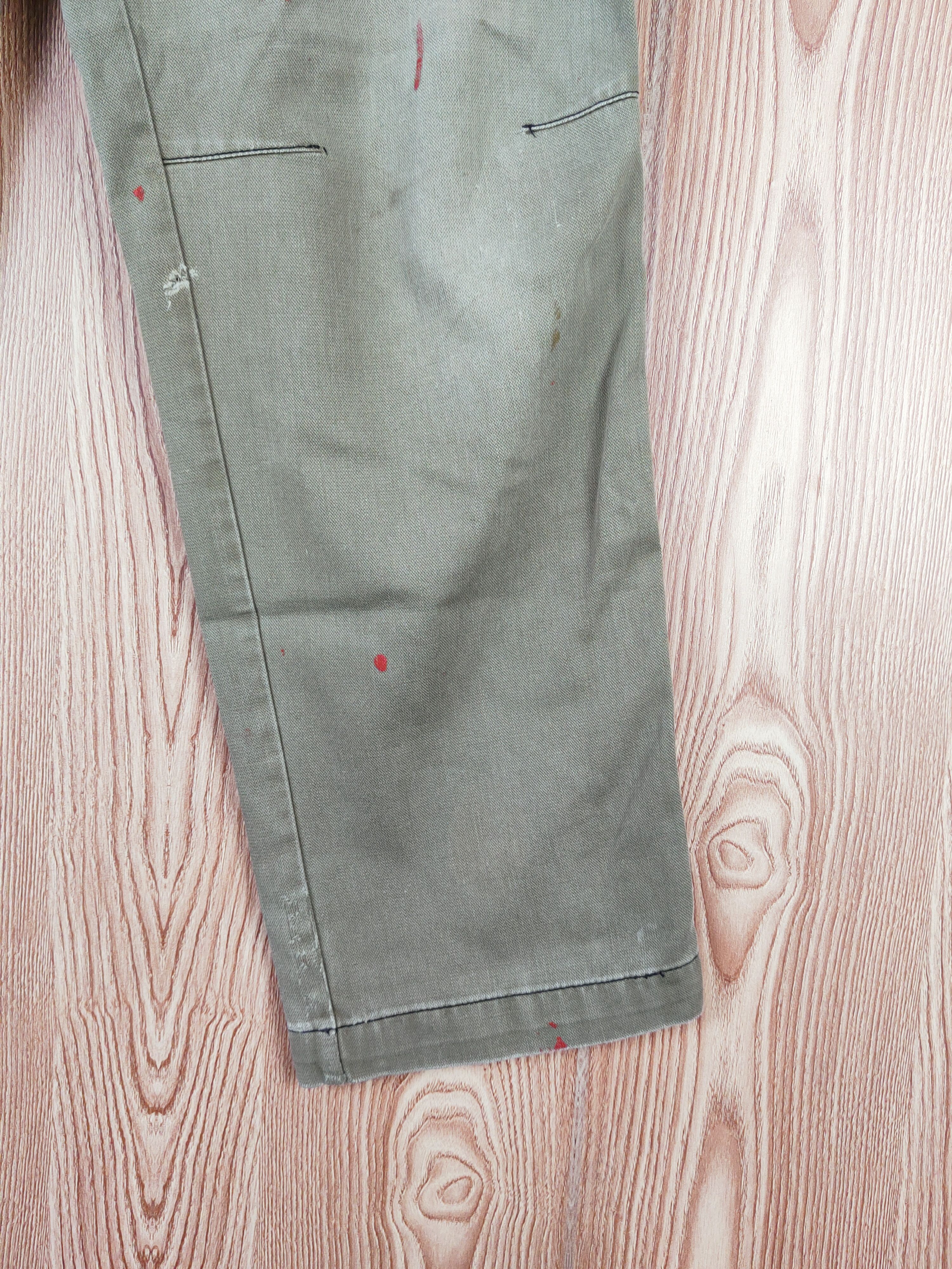 Japanese Brand Jawin Green Faded Multipocket Tactical Cargo Pants #W860 Size US 30 / EU 46 - 7 Thumbnail