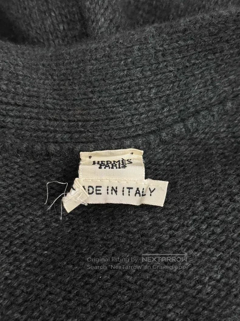 Hermes Hermes Dark Green Single Button Long Knit Cardigan Size XS / US 0-2 / IT 36-38 - 4 Thumbnail