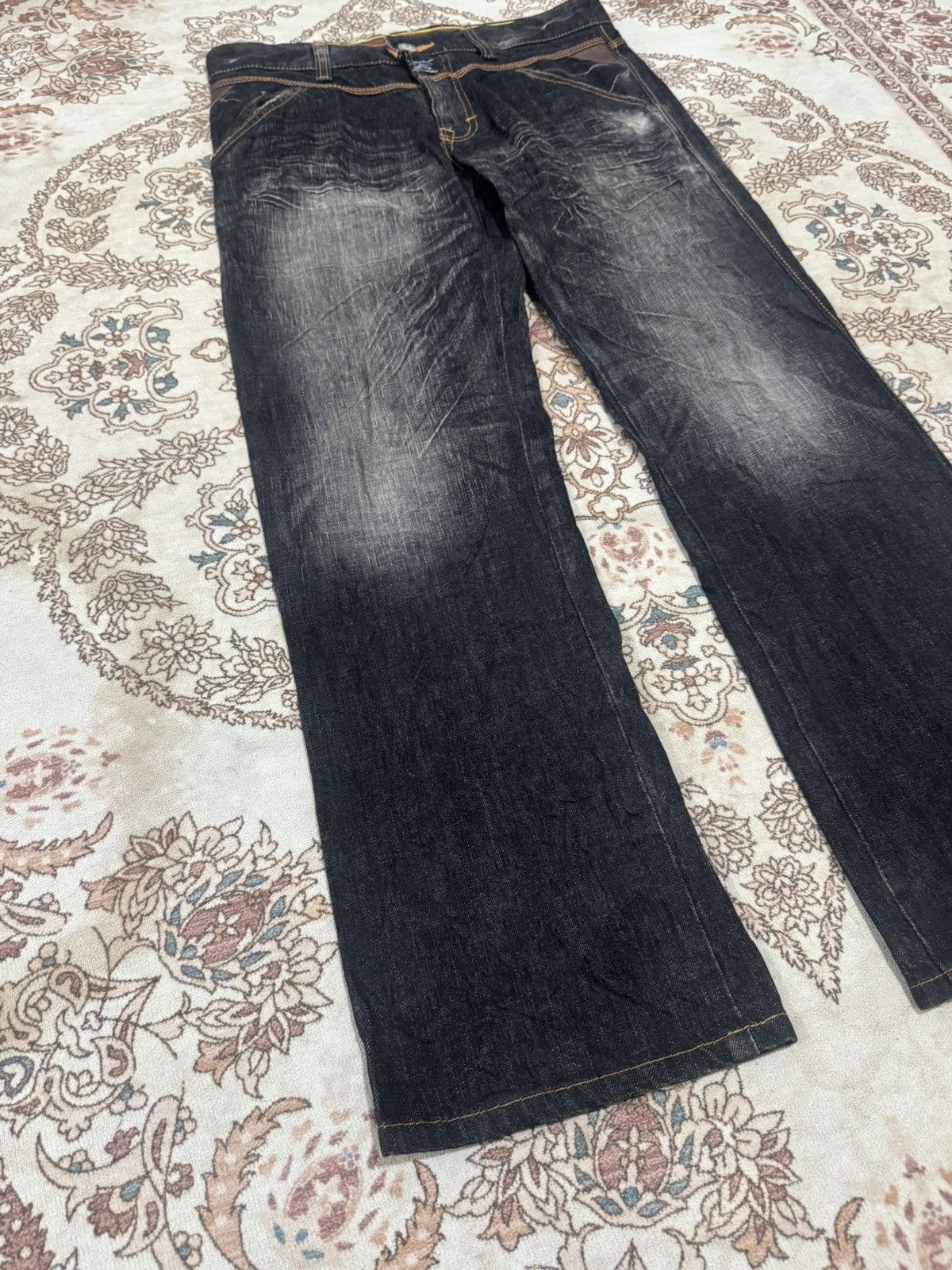 Edwin × If Six Was Nine × Vintage Edwin Blue Trip Straight Jeans Size US 30 / EU 46 - 2 Thumbnail