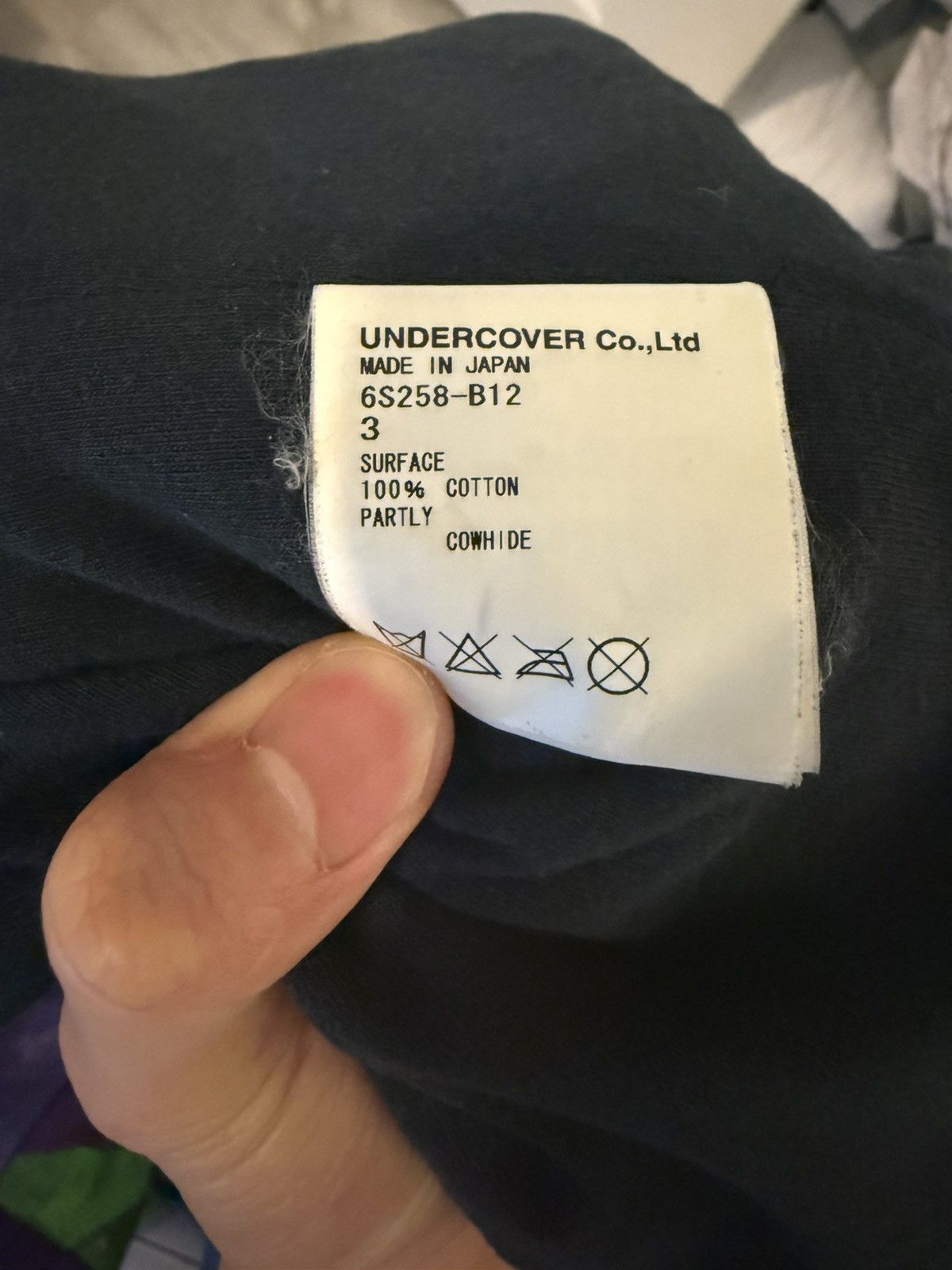 undercover 06ss leather bomber jacket