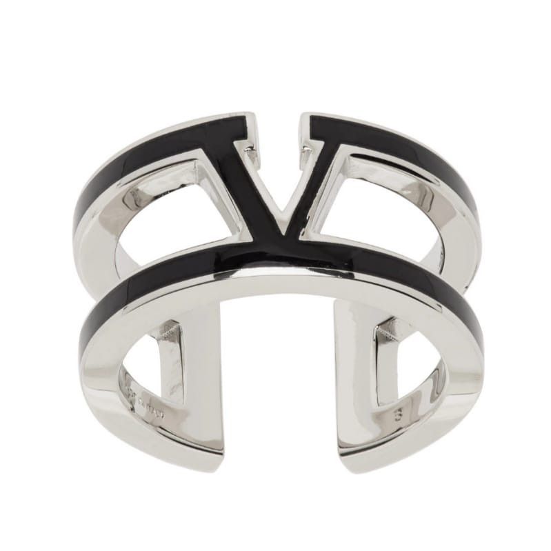 Valentino o1y0525 Size : S / Metal Ring in Silver/Black Size ONE SIZE - 1 Preview