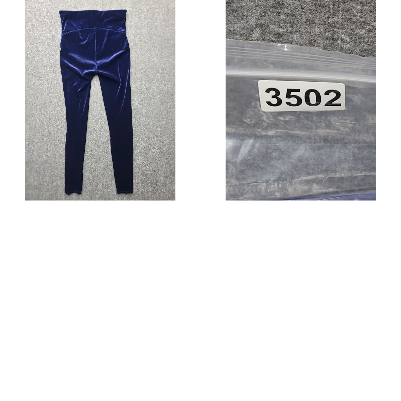 Spanx Spanx High Waisted Velvet Leggings Navy Blue Shaping Pants Women Medium M Size 32" / US 10 / IT 46 - 9 Thumbnail