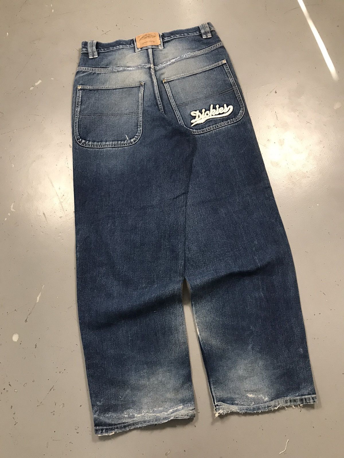 Carhartt × Dickies × Vintage Rare vintage dickies big daddy baggy fit denim pant Size US 32 / EU 48 - 9 Thumbnail