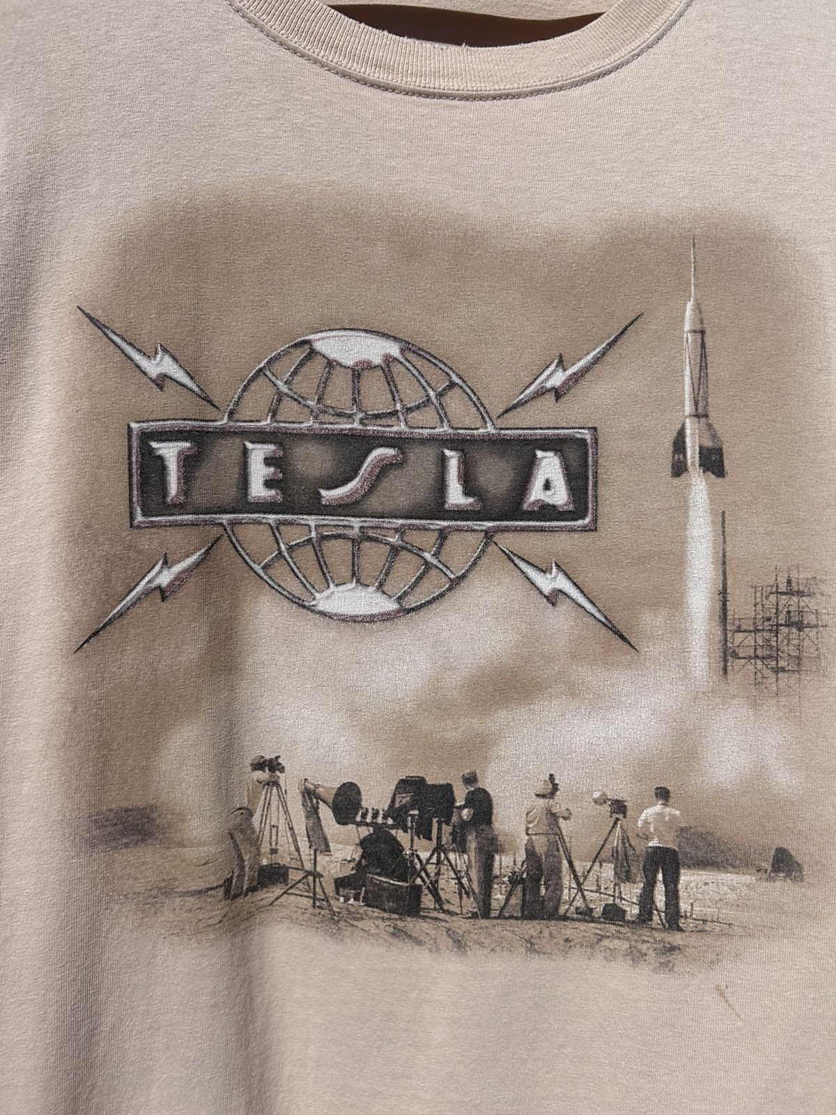 Band Tees 2000’s Tesla North American Tour Tee Distressed Size US XXL / EU 58 / 5 - 3 Thumbnail
