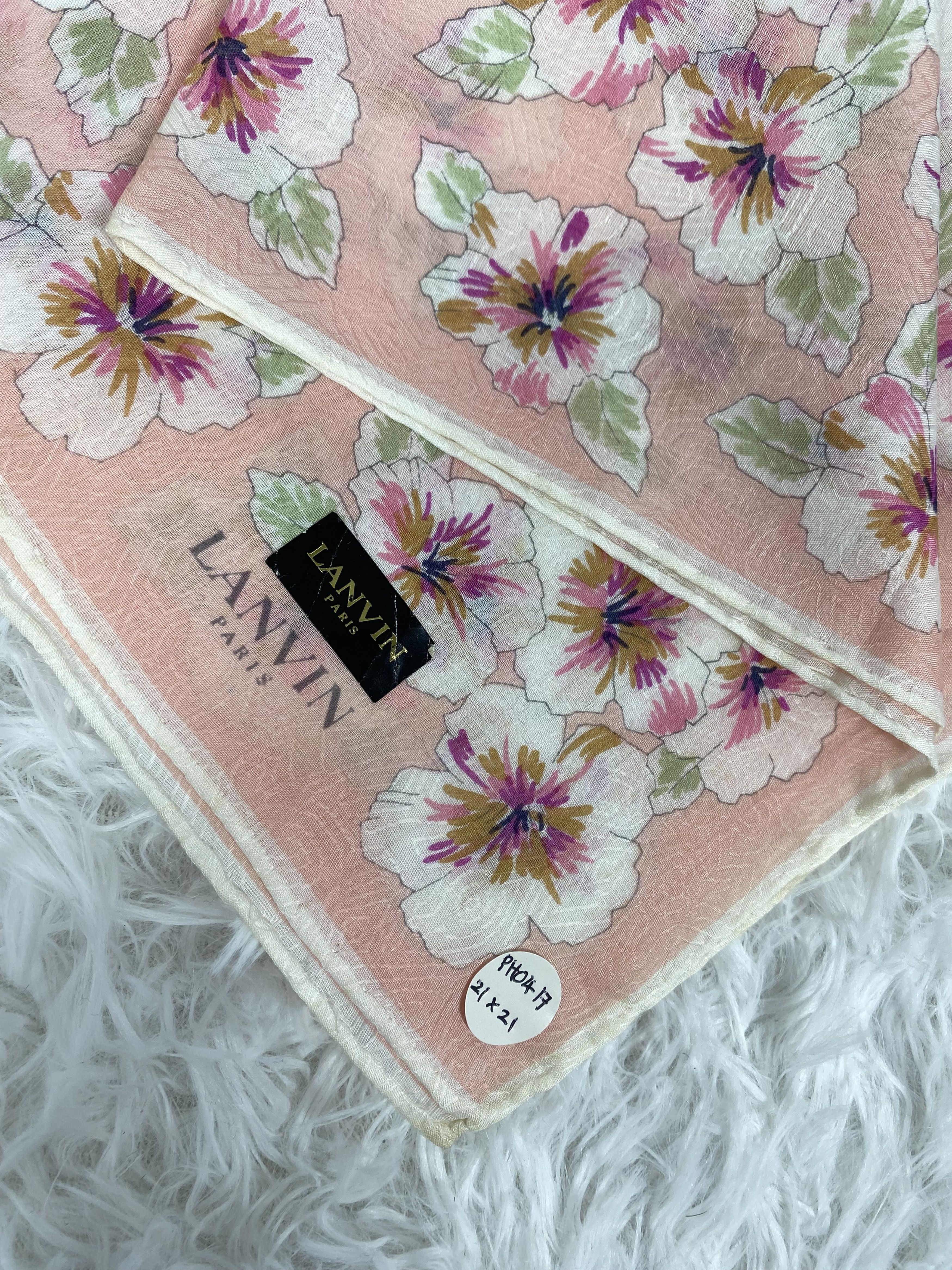 Lanvin Vintage Lanvin Handkerchief Neckerchief PH0417 Size ONE SIZE - 2 Thumbnail