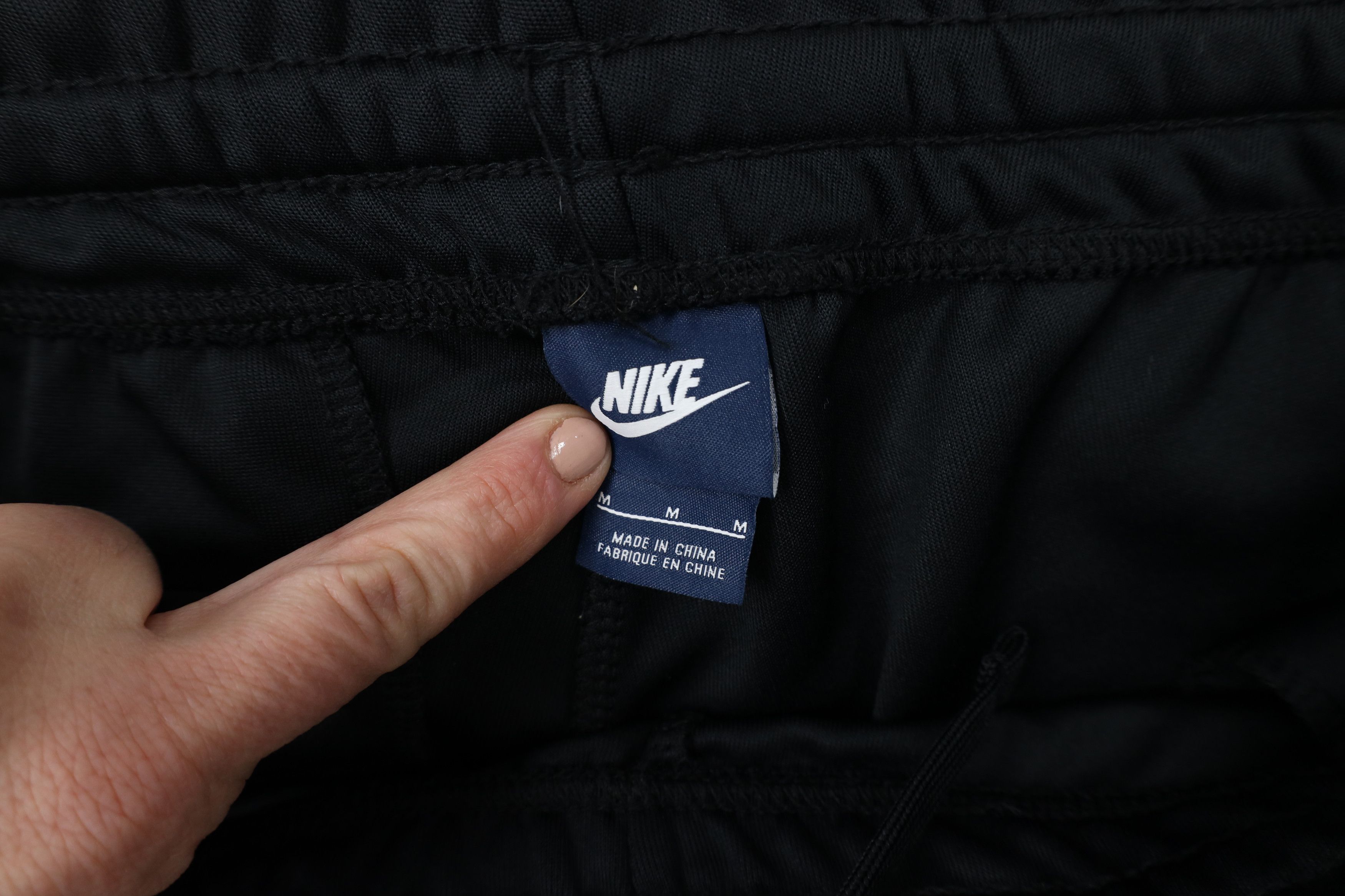 Nike × Vintage Vintage Nike Scott Mini Swoosh Wide Leg Sweatpants Black Size US 34 / EU 50 - 9 Thumbnail