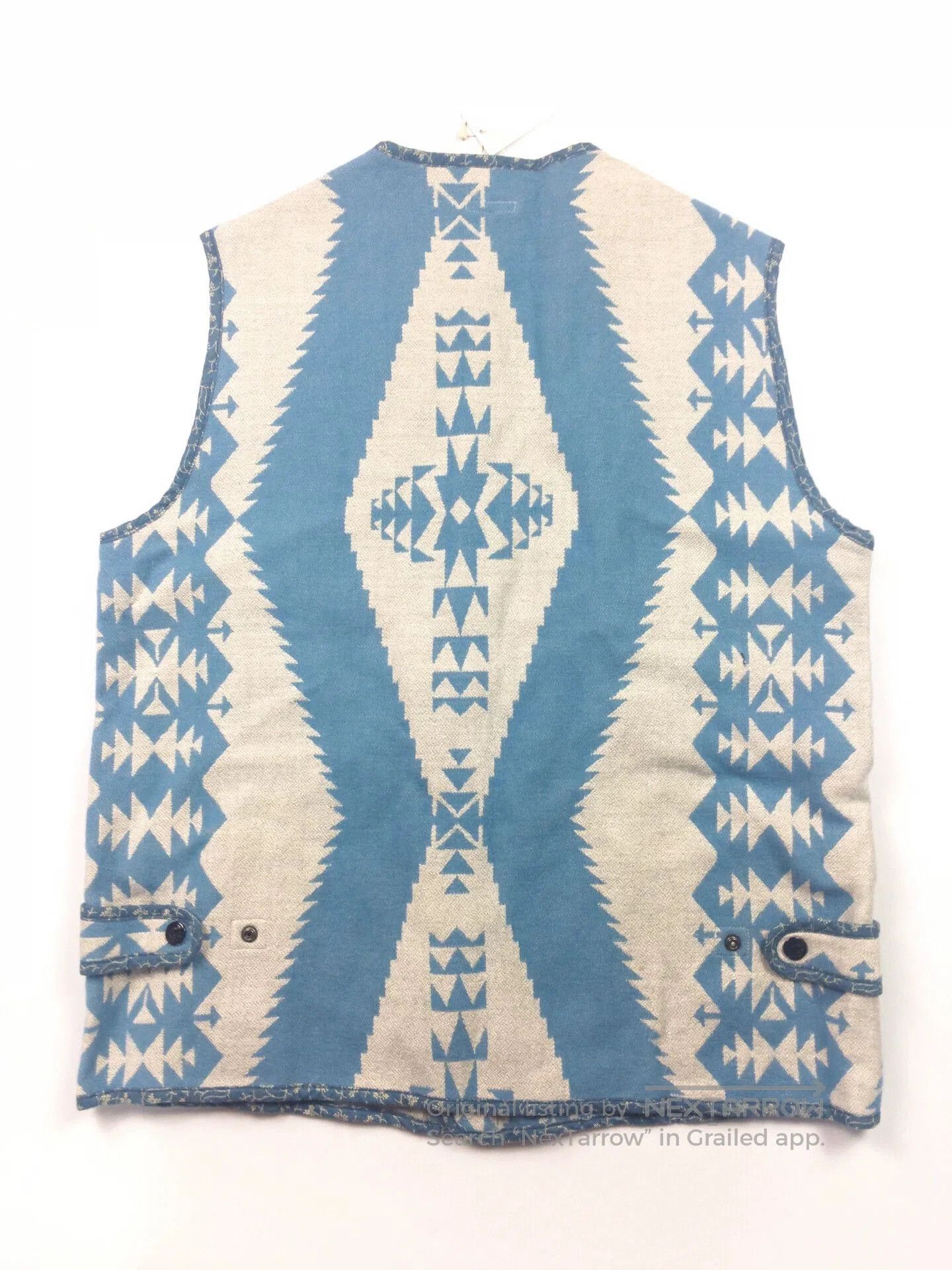 Kapital Kapital Linen Navajo Check Beach Vest. Size US L / EU 52-54 / 3 - 2 Thumbnail