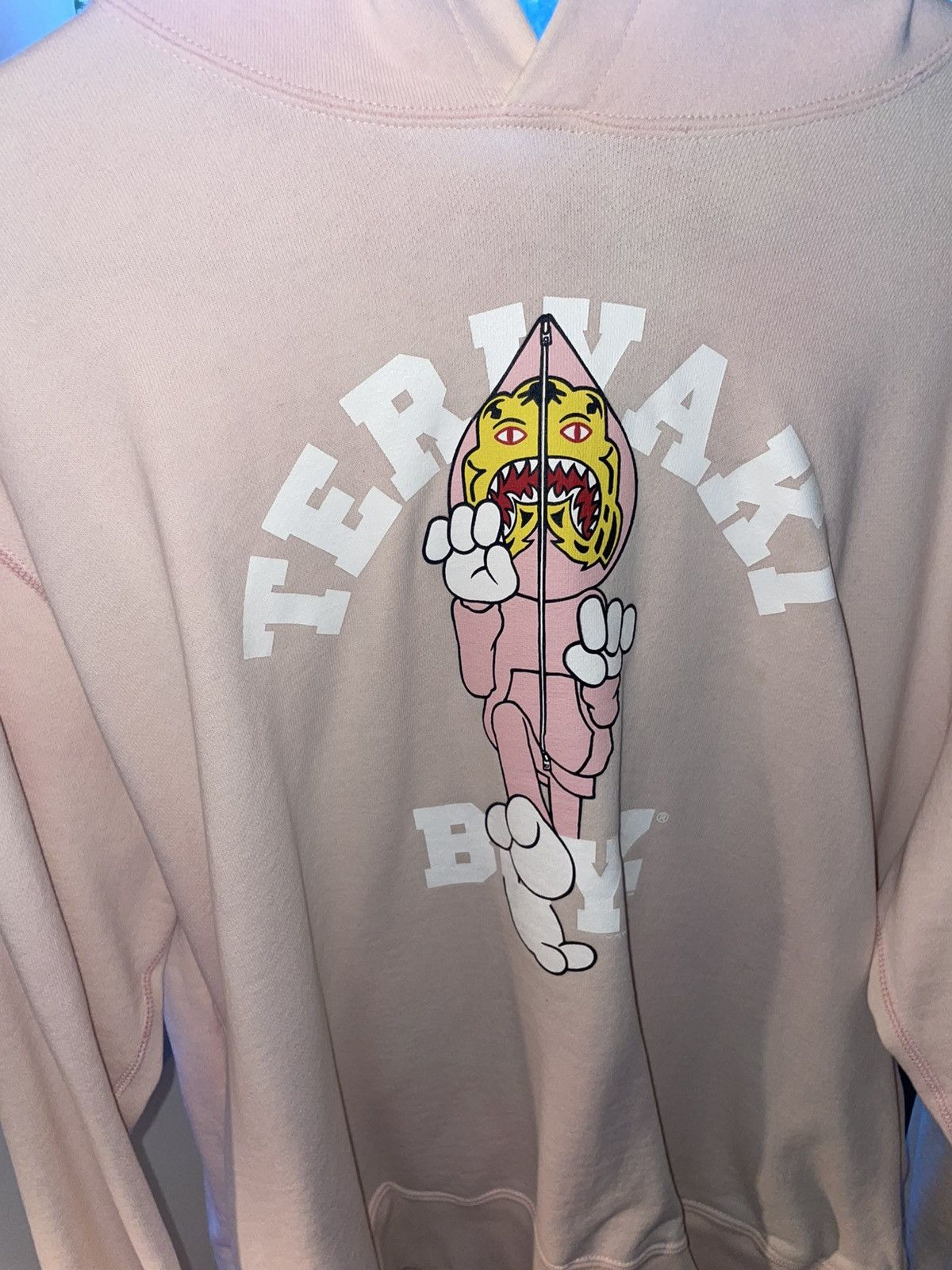 Bape Teriyaki Boyz Hoodie - Pink/Salmon (RARE) Size US L / EU 52-54 / 3 - 5 Thumbnail
