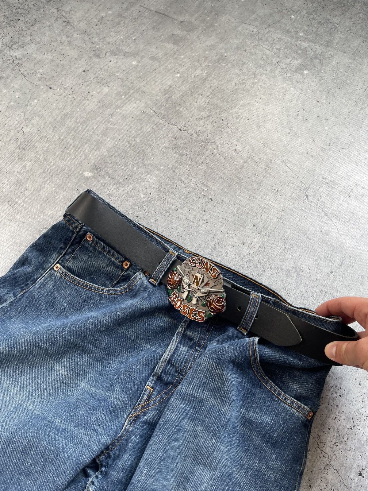 Japanese Brand Gans N’ Roses Belt Y2K Leather Size ONE SIZE - 6 Thumbnail